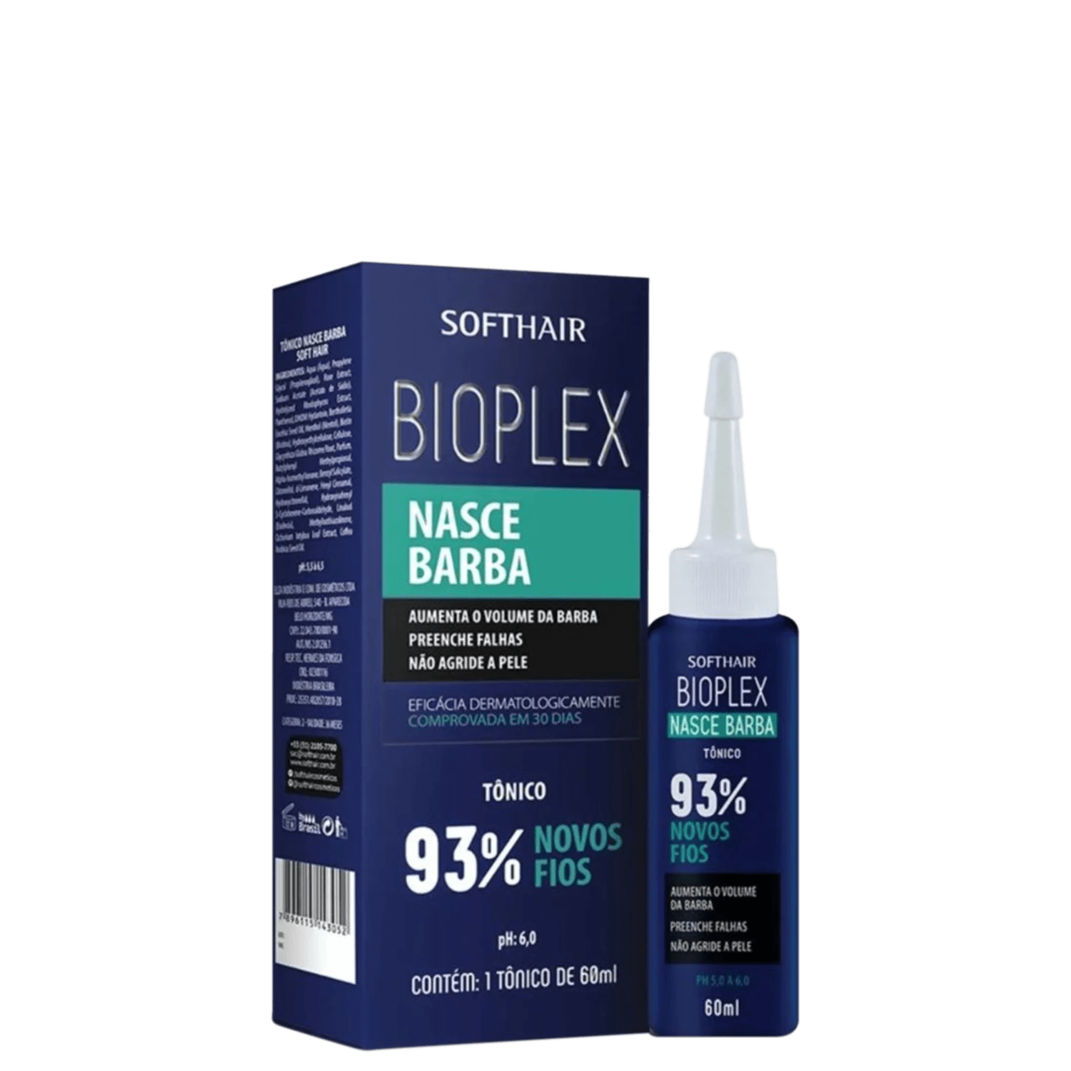 Soft Hair Bioplex Nasce Barba - Tônico de Crescimento para Barba 60ml