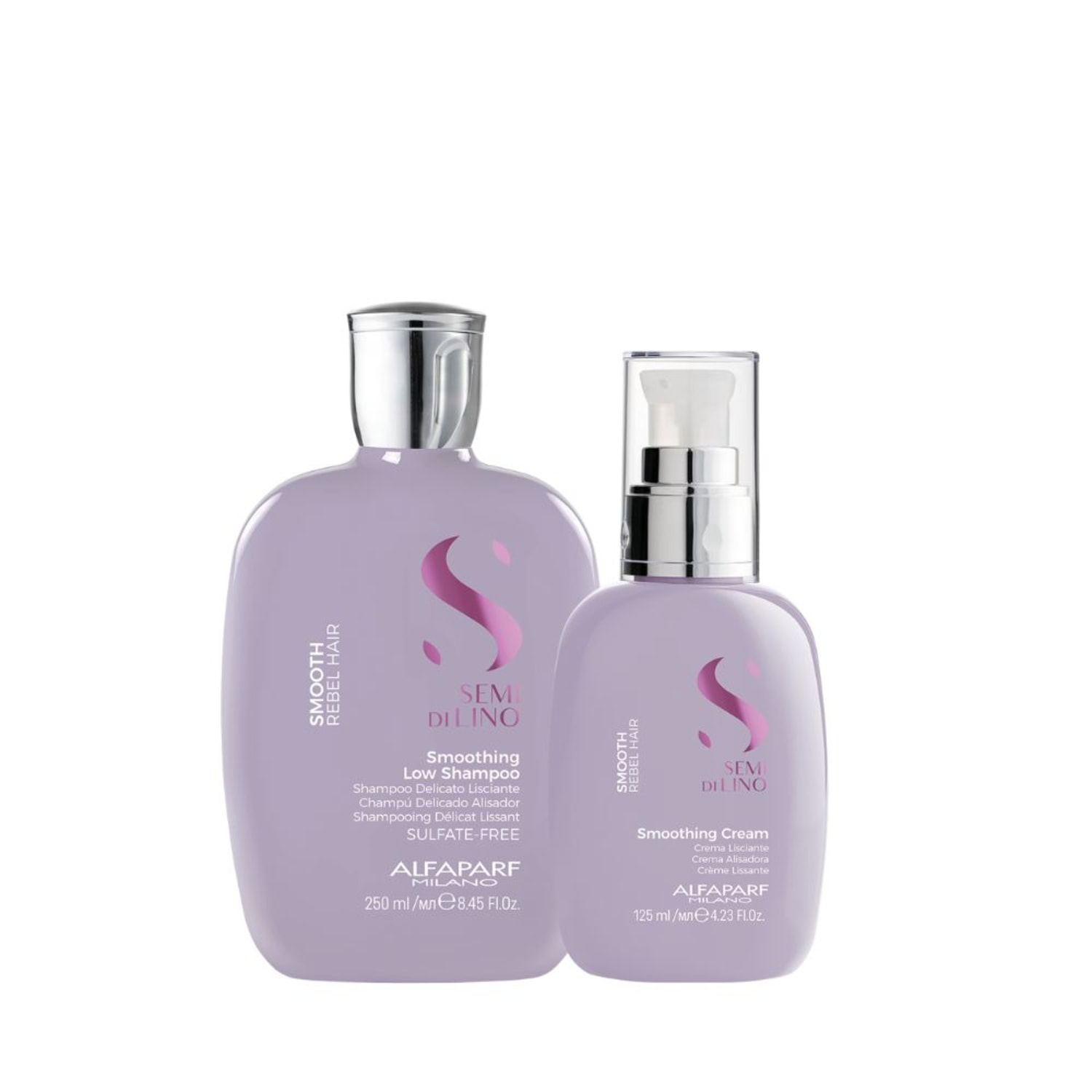 Kit Alfaparf Semi Di Lino Smoothing Rebel Hair Duo (2 Produtos)