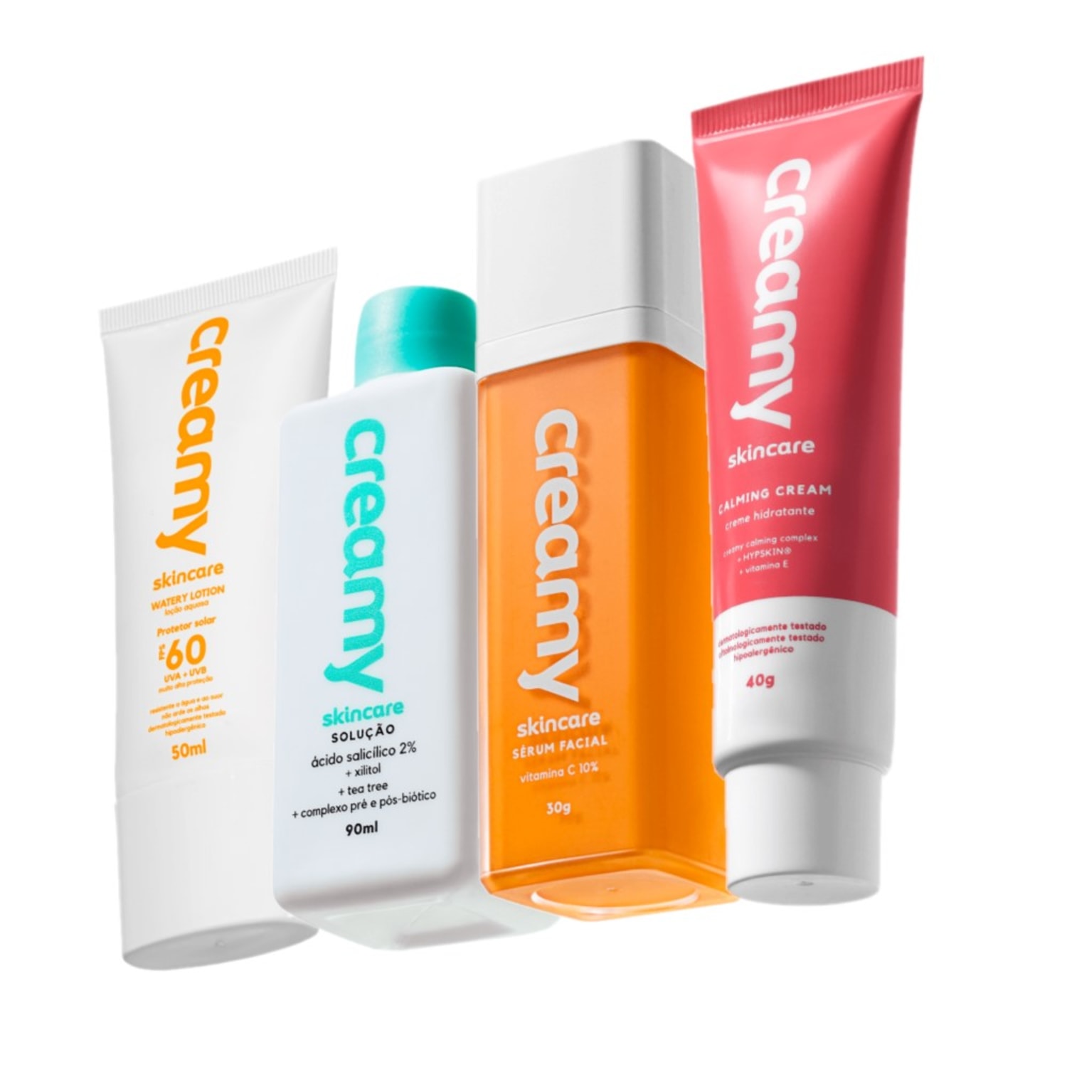 Kit Creamy Vitamina C Salicílico Calming FPS 60 (4 Produtos)