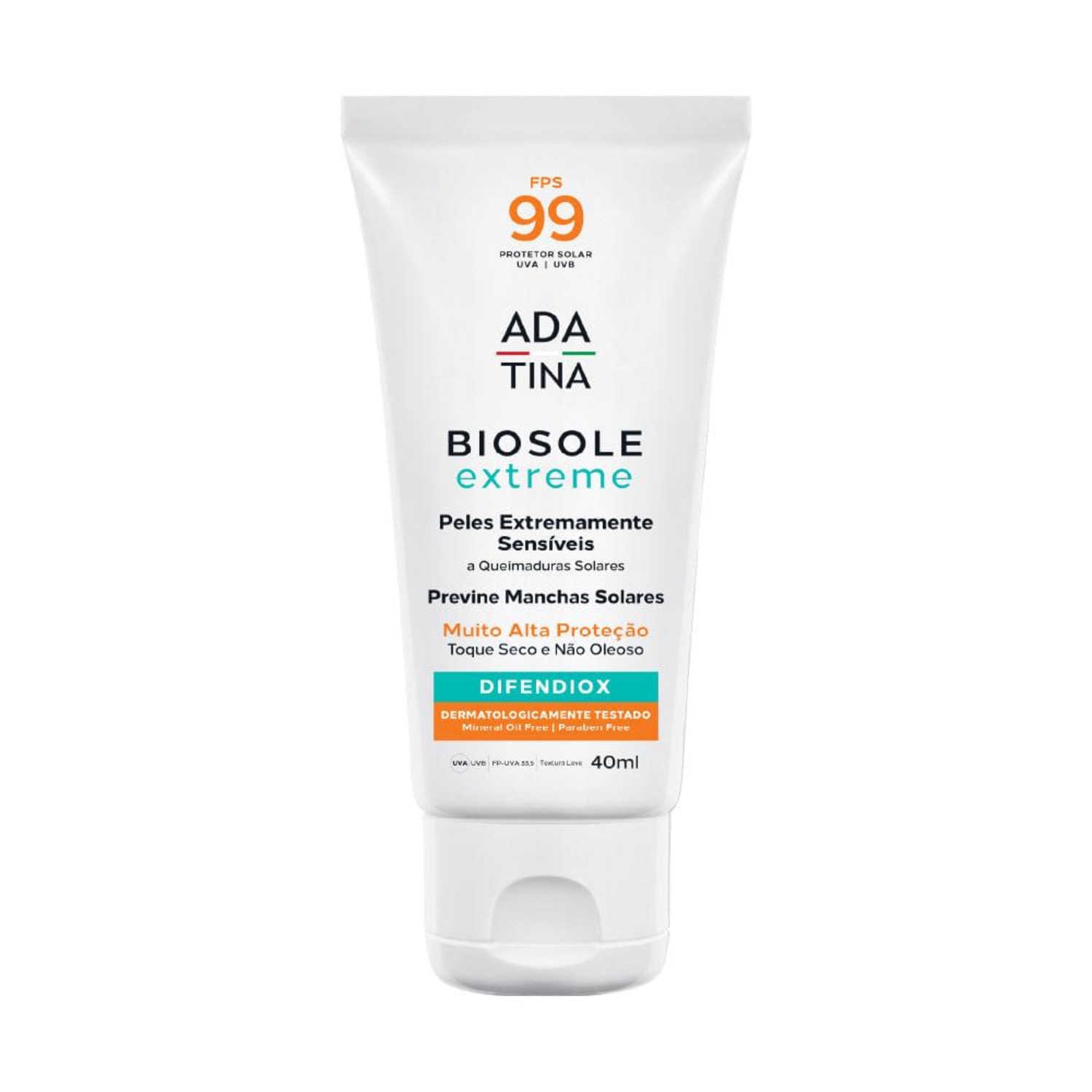 Ada Tina Biosole Extreme FPS 99 - Protetor Solar Facial 40ml