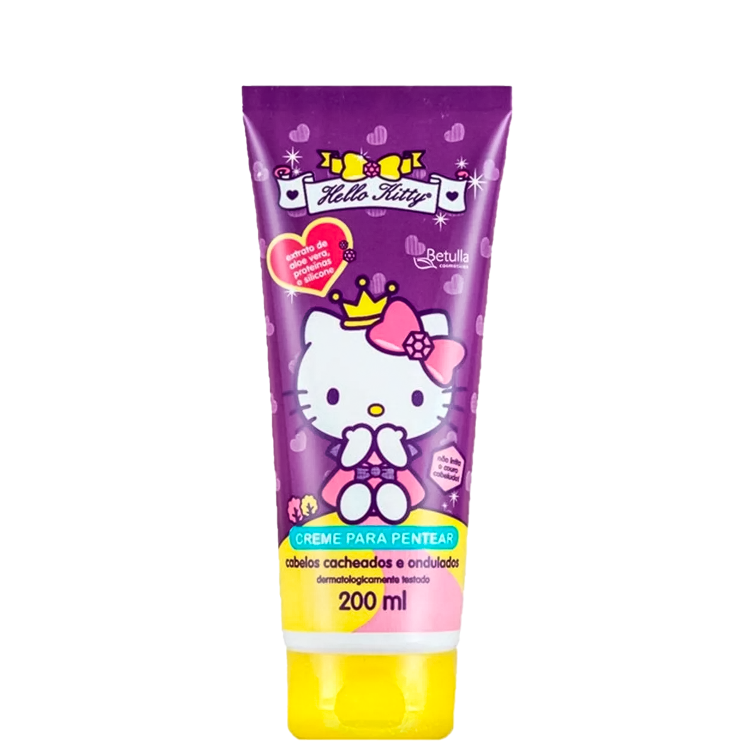 Creme para Pentear Infantil Hello Kitty Cabelos cacheados e ondulados 200ml