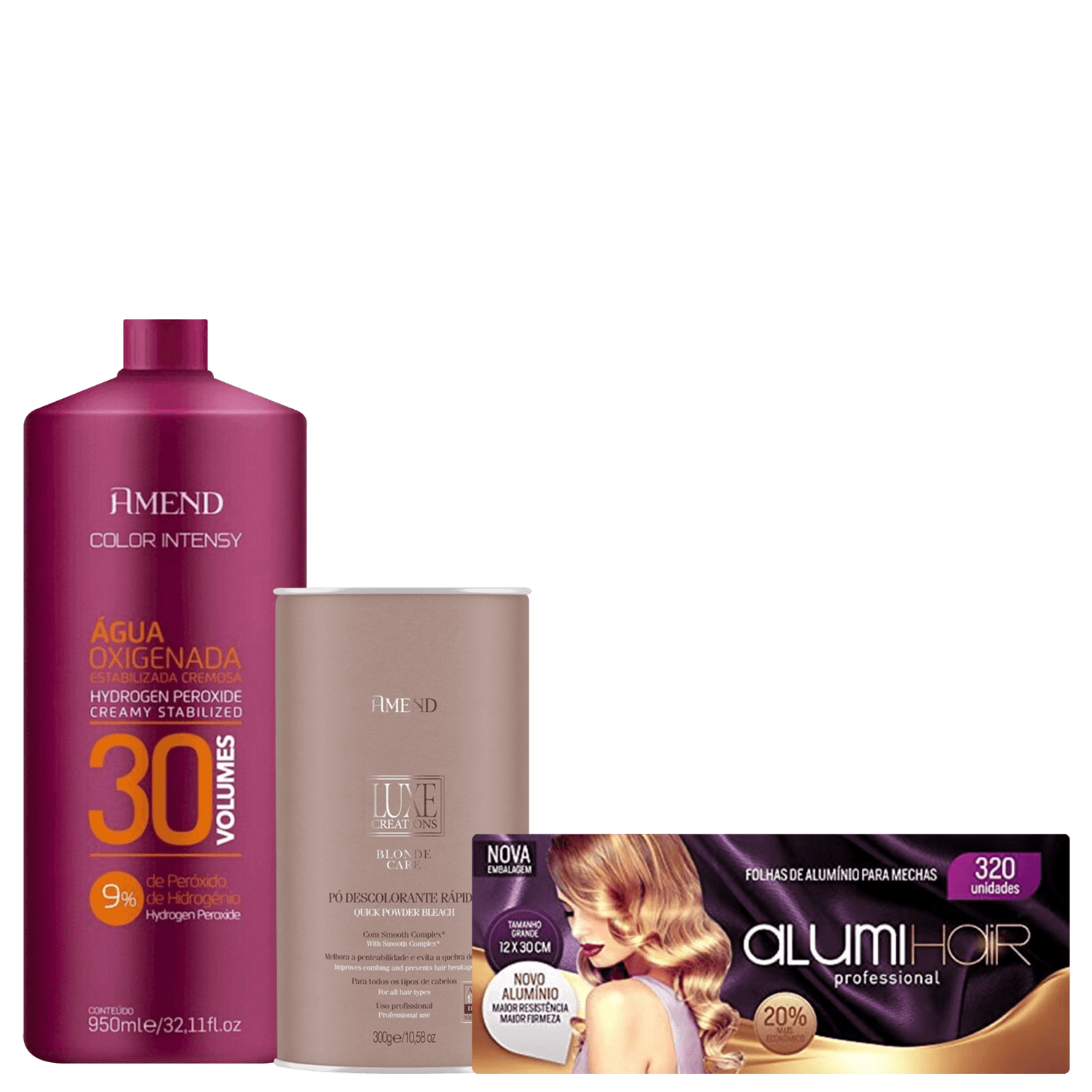 Kit Amend Trio Descoloração Profissional (3 Produtos)