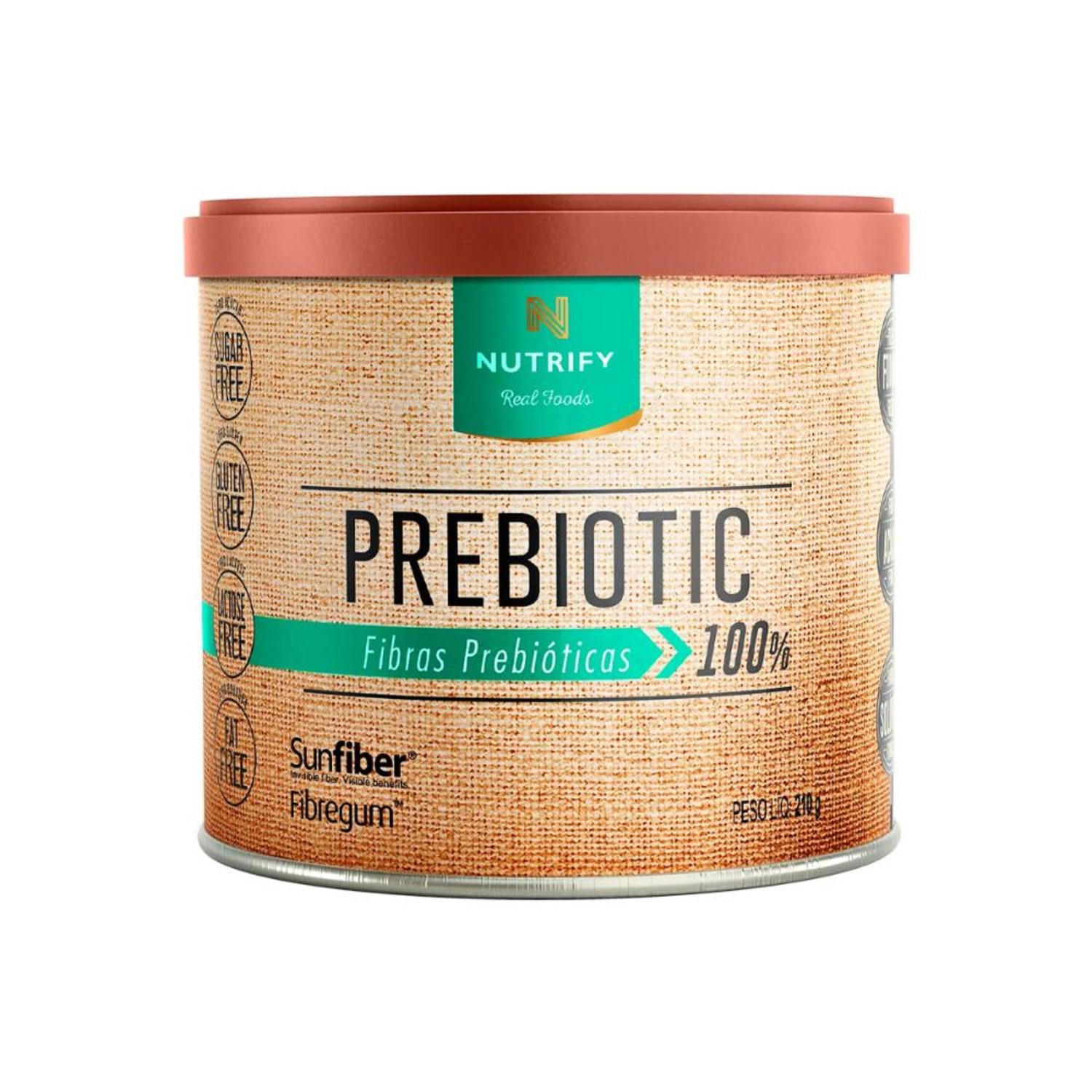 Nutrify Prebiotic Fibras Prebióticas 100% - Suplemento Alimentar em Pó 210g