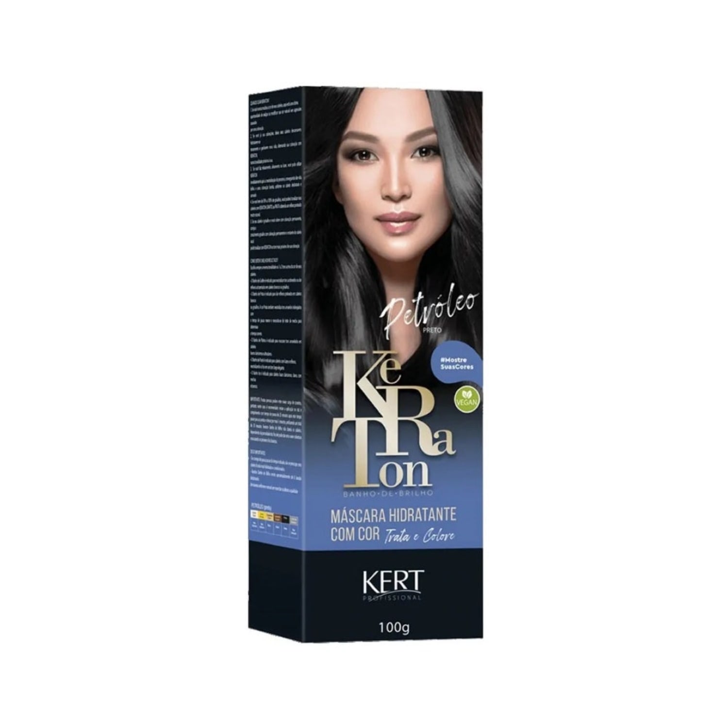 Keraton Banho De Brilho Preto Petróleo - Tonalizante 100g