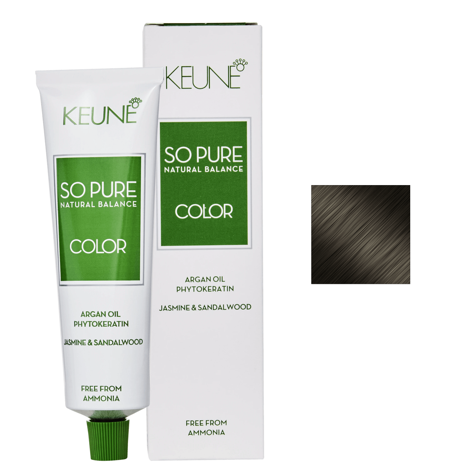 Keune So Pure Color 6.19 Louro Escuro Cinza Matte - Coloração Permanente 60ml