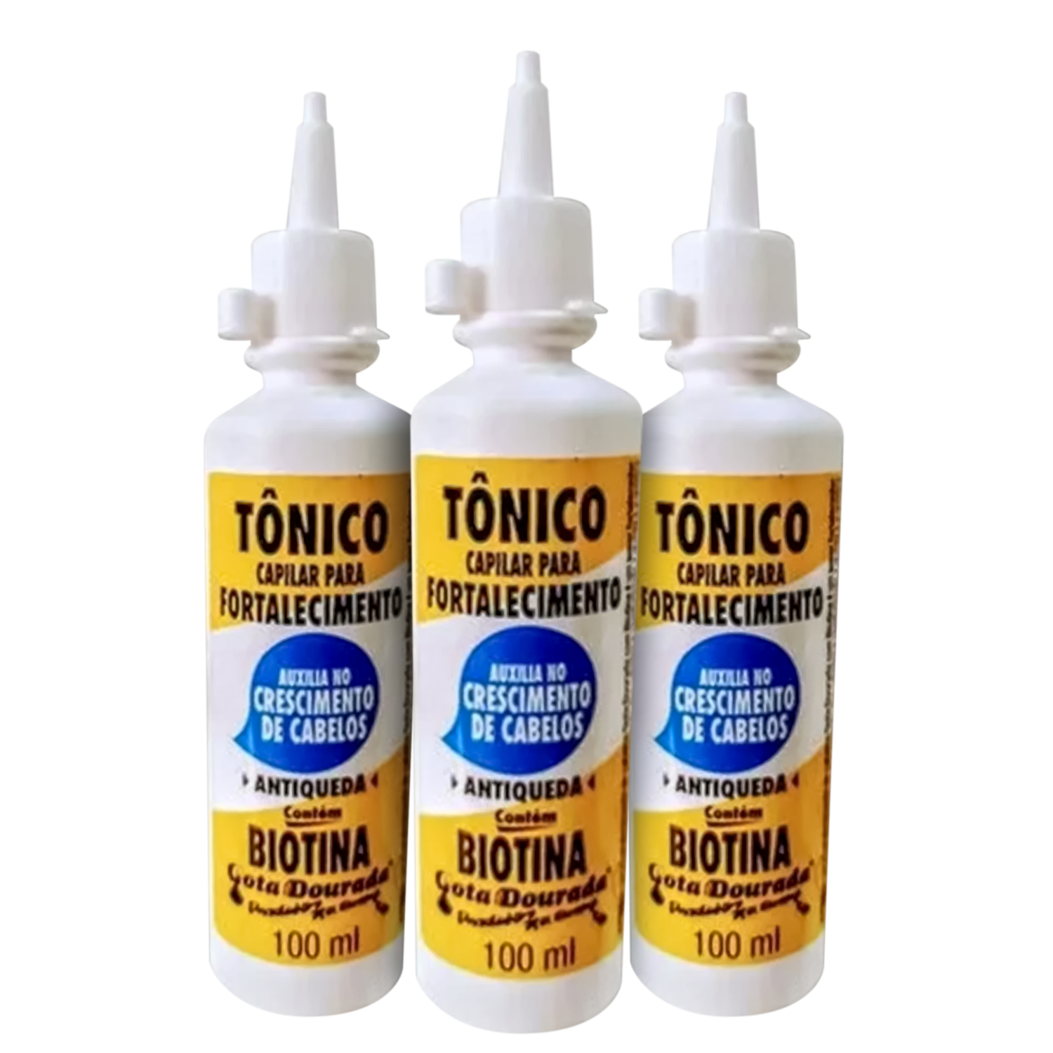 Gota Dourada Tonico Fortalecedor De Cabelos Biotina 3un