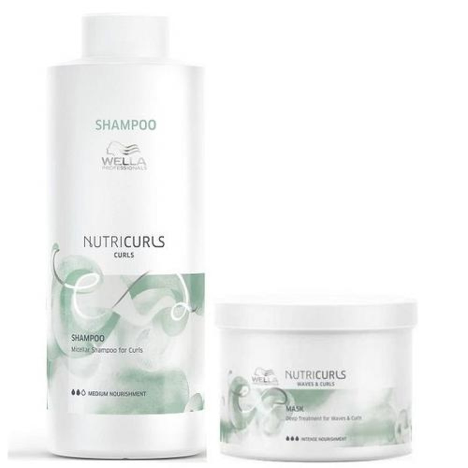 Kit Wella Professionals Nutricurls Clean Mask Salão (2 Produtos)