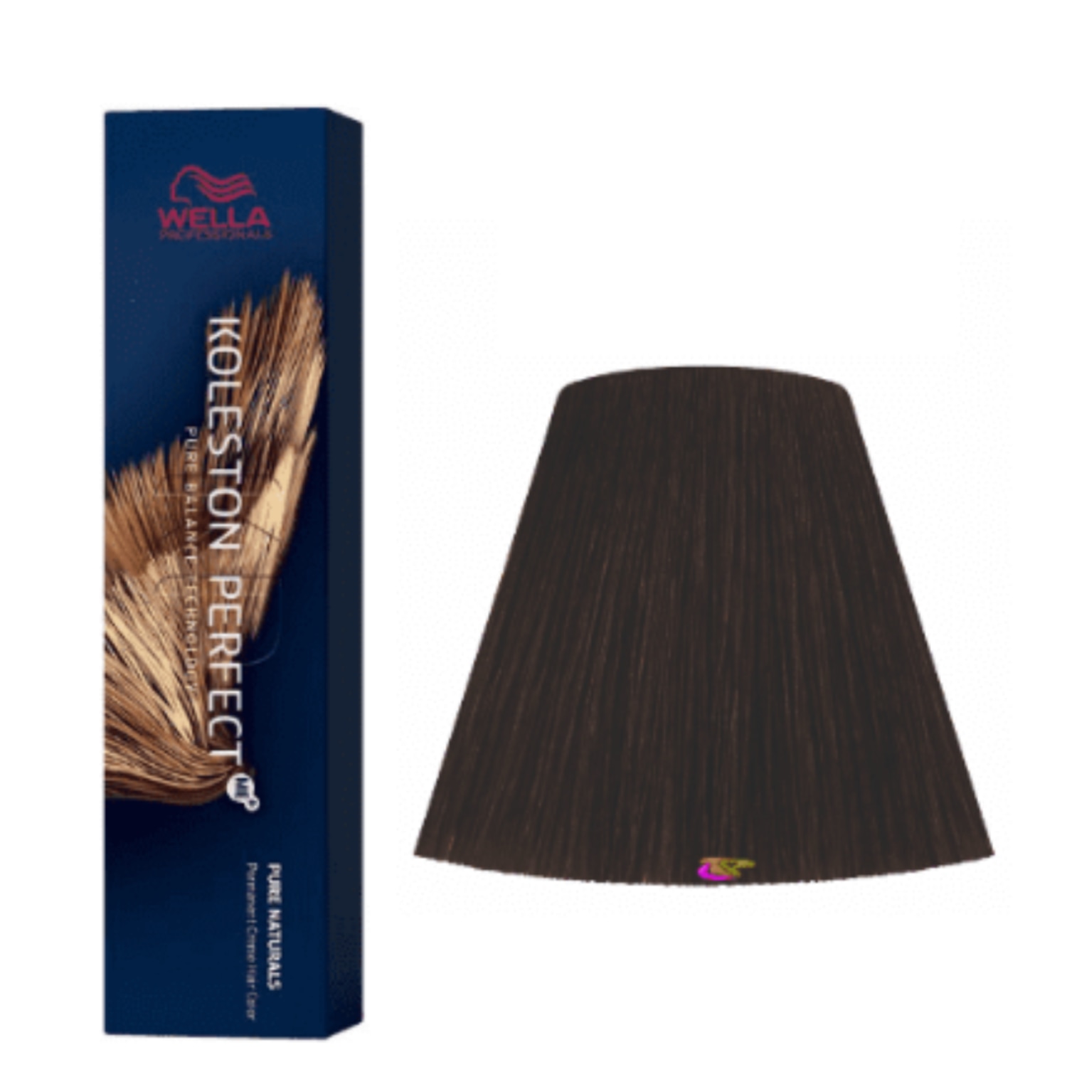 Wella Professionals Koleston Perfect Pure Naturals 4/0 Castanho Médio - Coloração Permanente 60ml