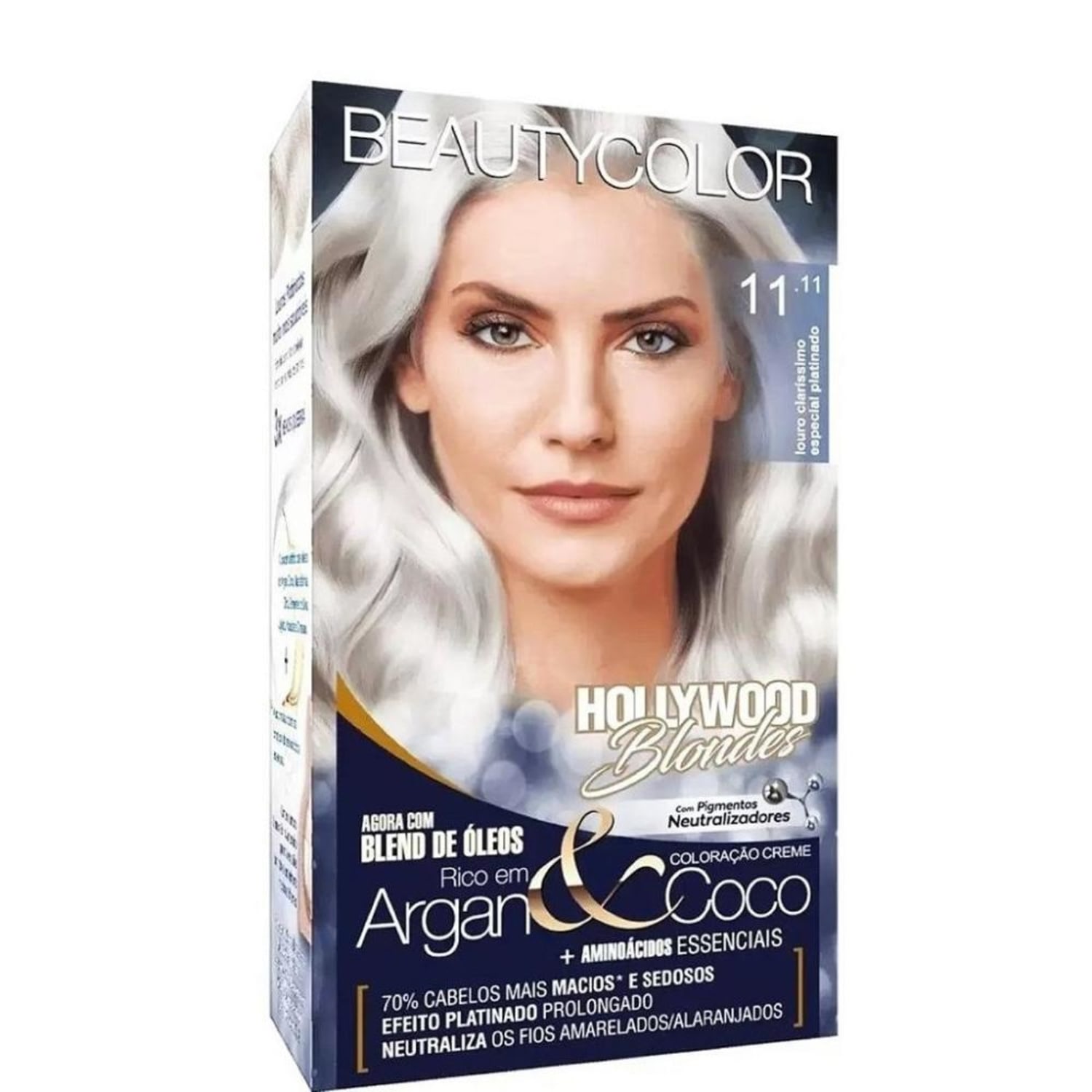 Tinta Beauty Color Blondes 11.11 Louro Claríssimo Especial Platinado