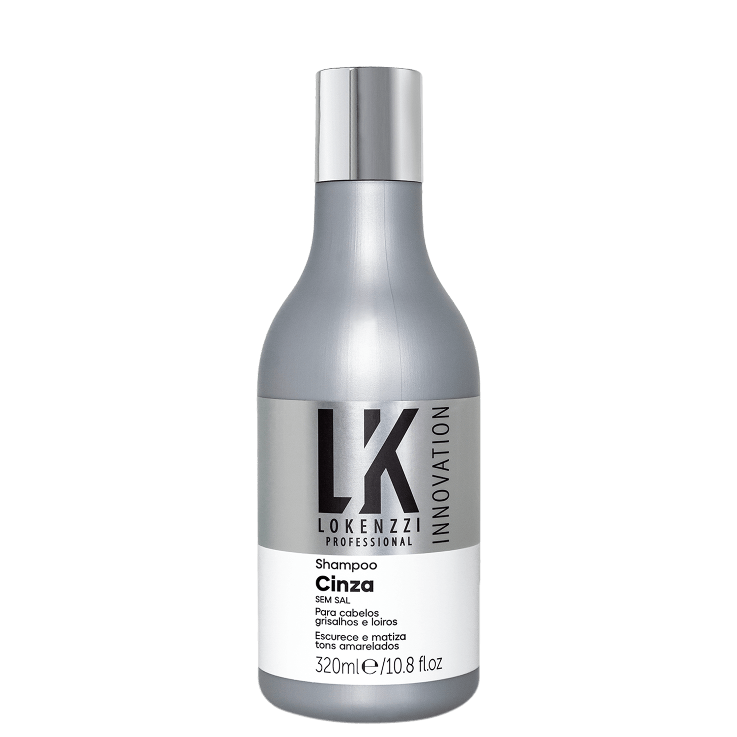 Shampoo Cinza Lokenzzi Cabelos Grisalhos 320ml