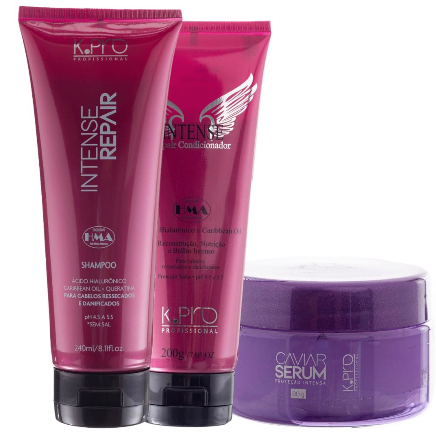 Kit K. Pro Intense Repair Caviar Serum (3 Produtos)