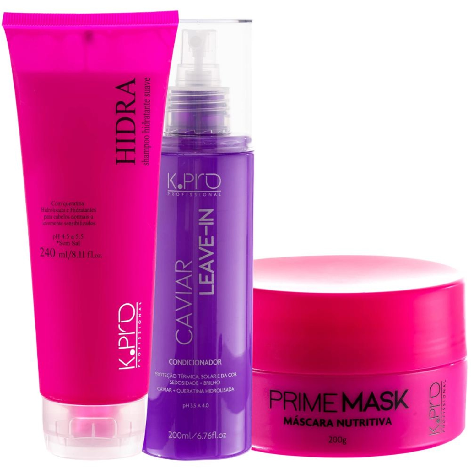 Kit K. Pro Hidra Prime Caviar (3 Produtos)