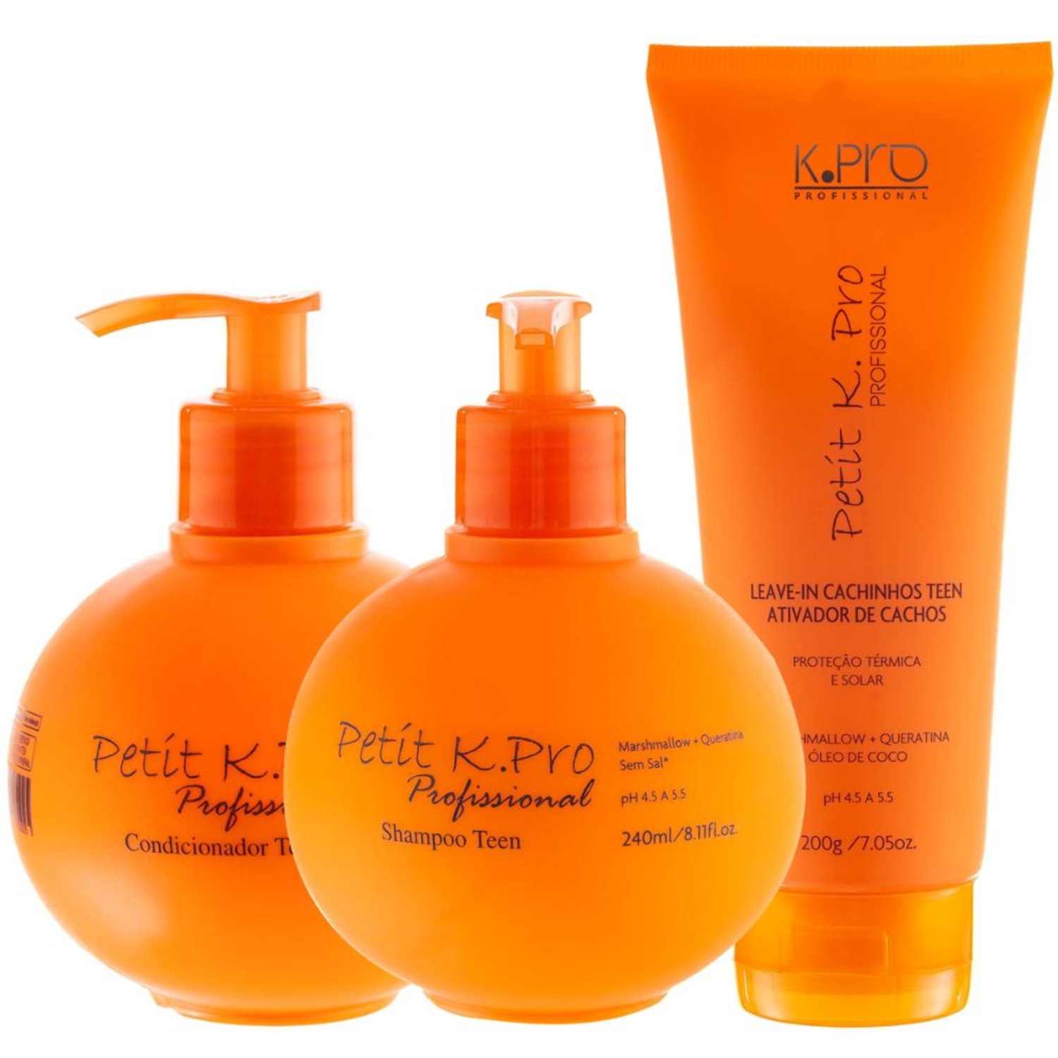 Kit K.Pro Petit Teen Cachos (3 Produtos)