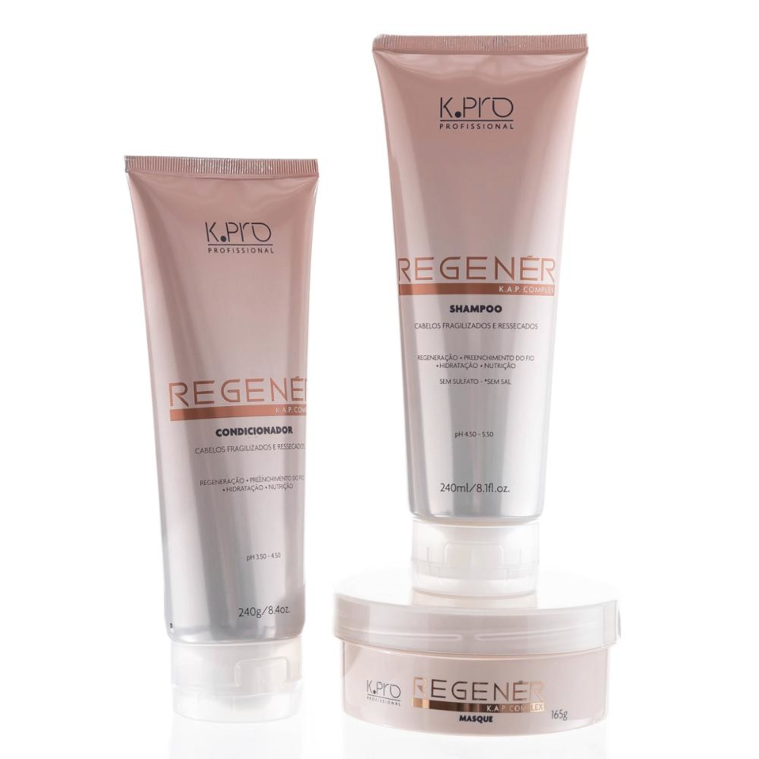 Kit K.Pro Regenér K.A.P Complex Trio (3 Produtos)