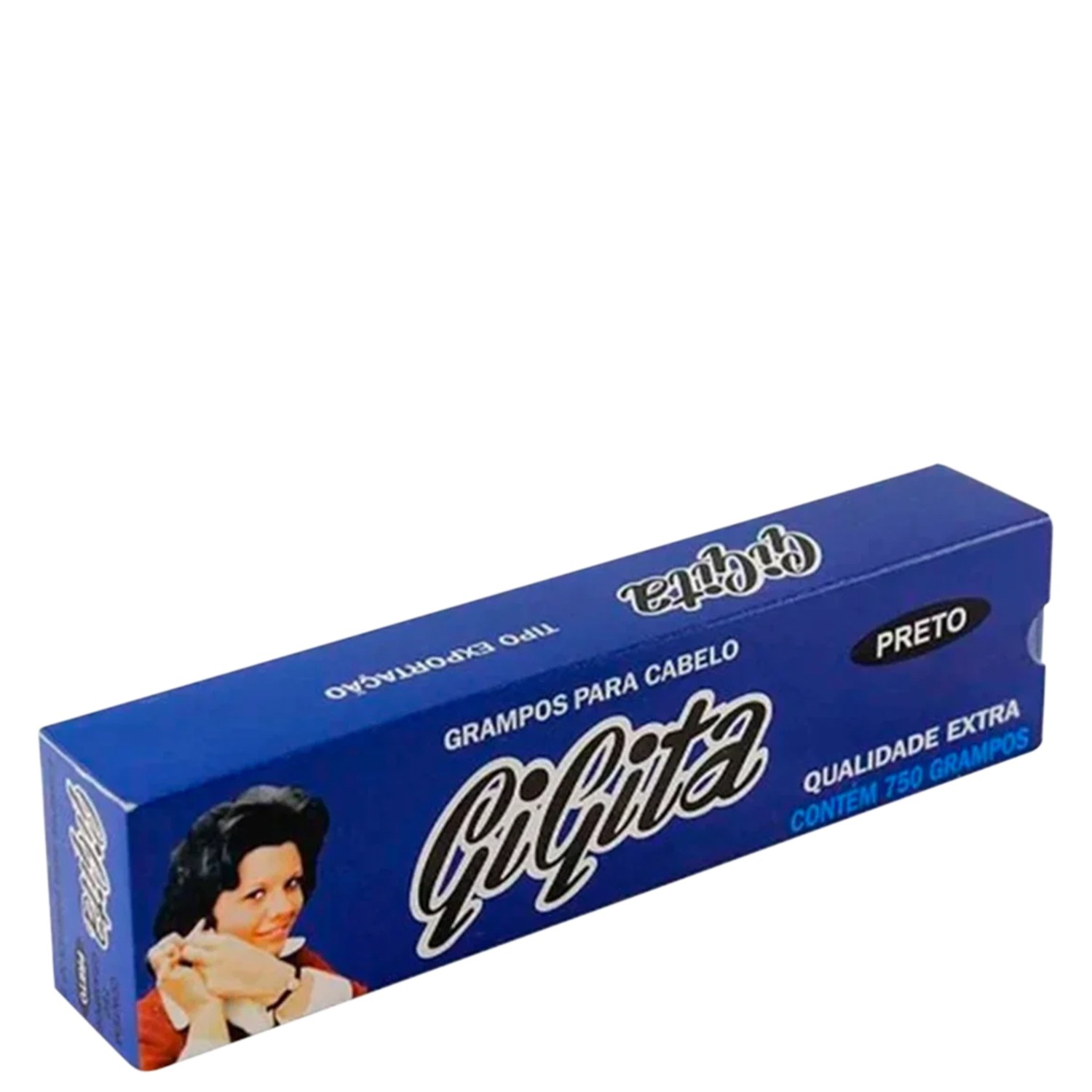 Grampo para Cabelo Gigita Preto N5 - 750 Unidades
