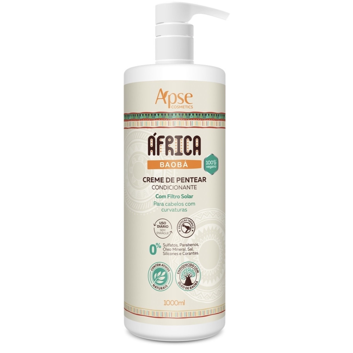 Apse Cosmetics África Baobá - Creme de Pentear 1L