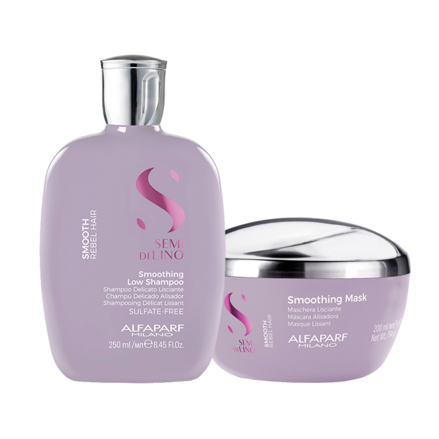Kit Alfaparf Semi Di Lino Smooth Smoothing Duo (2 Produtos)