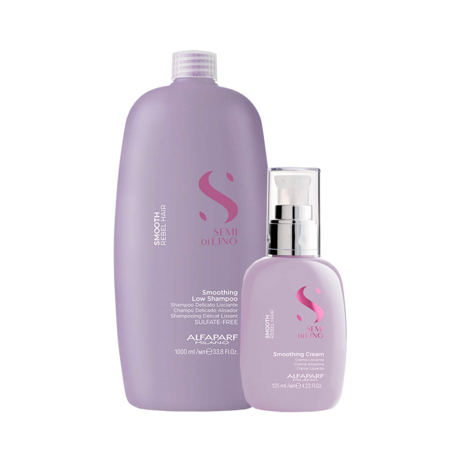 Kit Alfaparf Semi di Lino Smooth Smoothing Salon (2 Produtos)