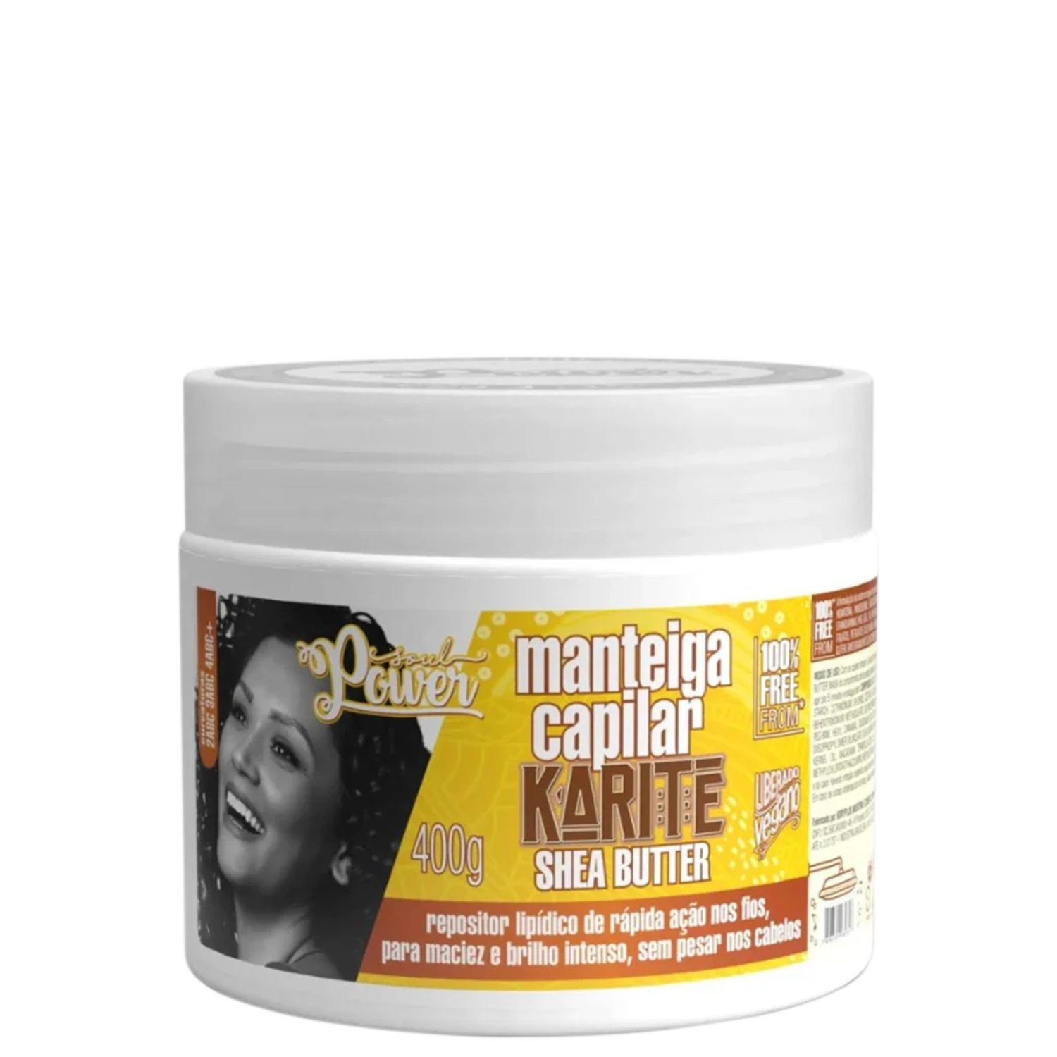 Soul Power Karité Shea Butter - Manteiga Capilar 400g