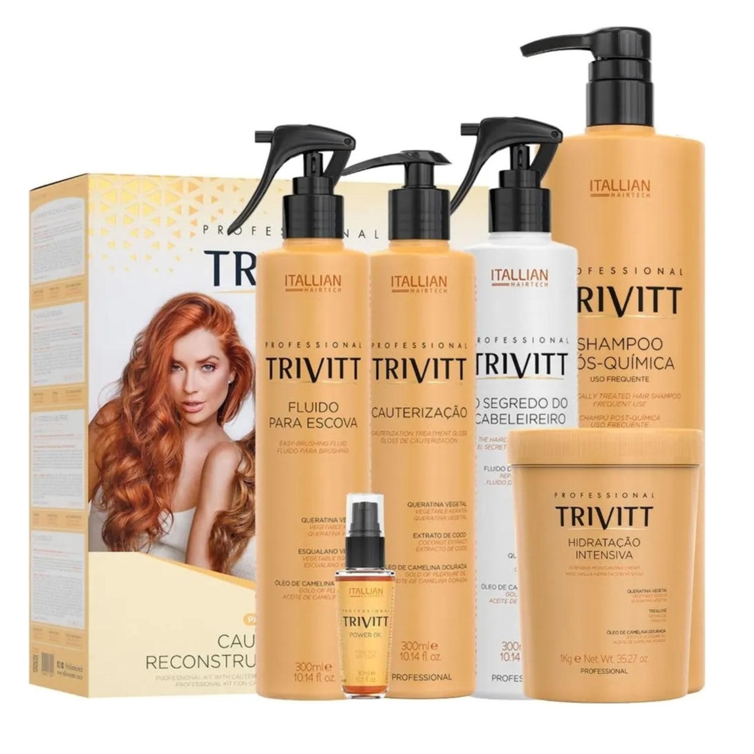 Kit Trivitt Hidratação Profissional Pós-química (6 Produtos)