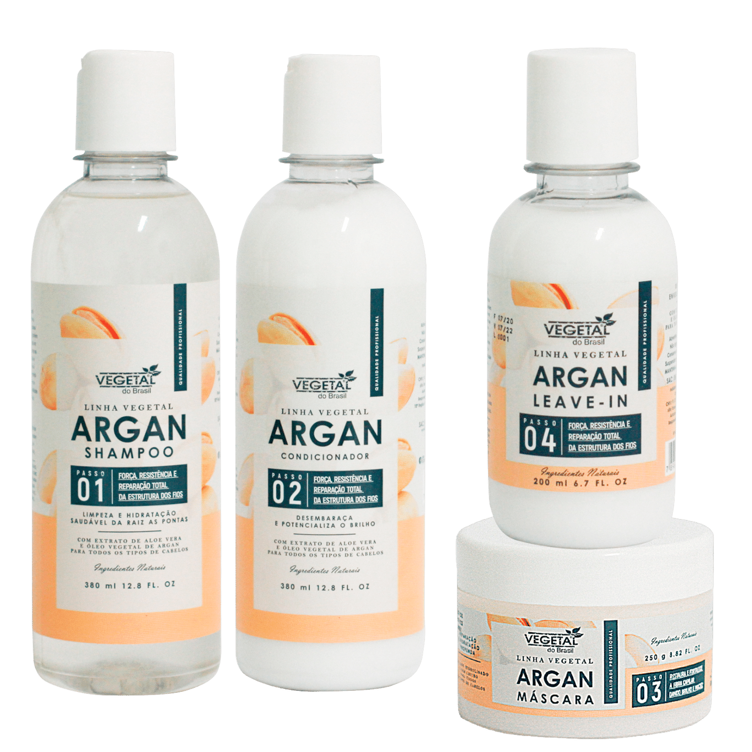Kit Vegetal do Brasil Linha Vegetal Argan Quarteto (4 Produtos)