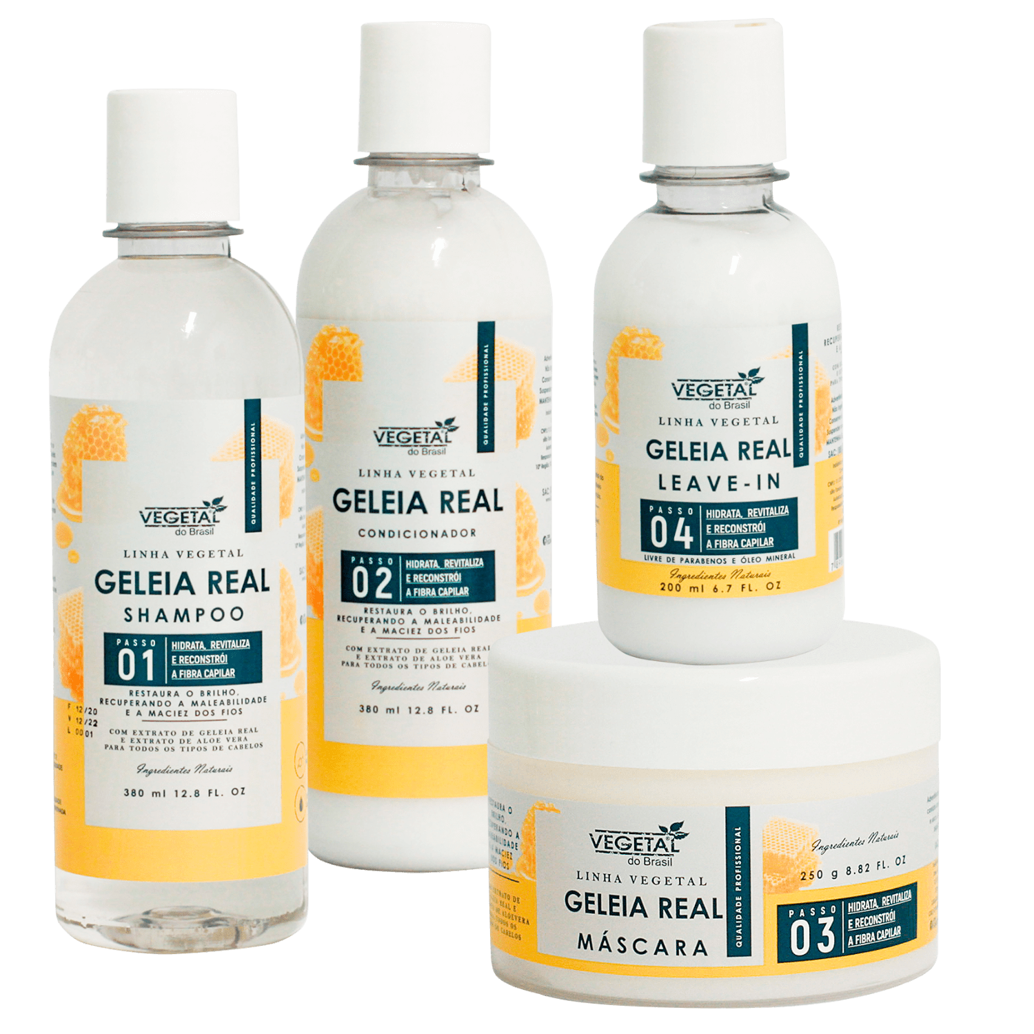 Kit Vegetal do Brasil Linha Vegetal Geleia Real Quarteto (4 Produtos)