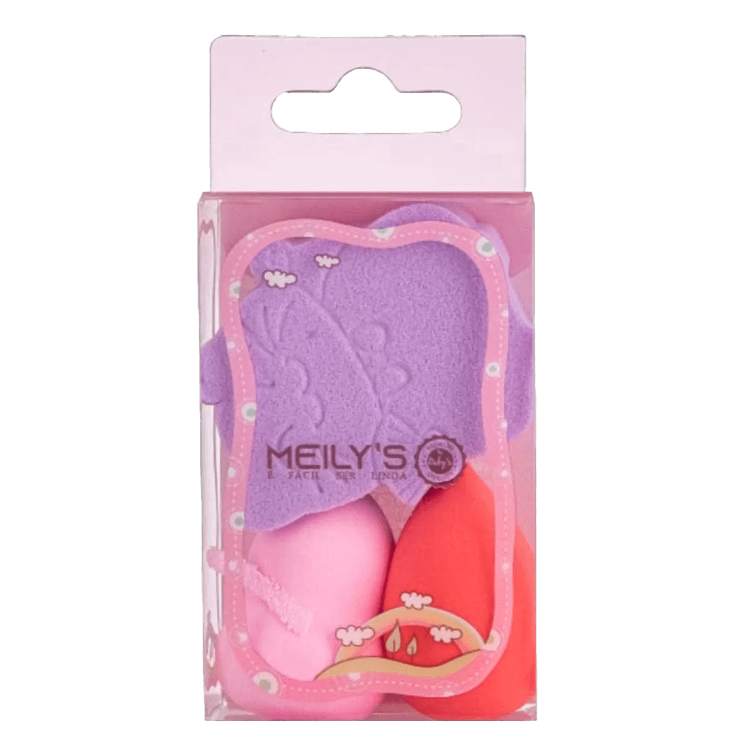Kit Meily's Mini Esponjas para Maquiagem (3 Produtos)