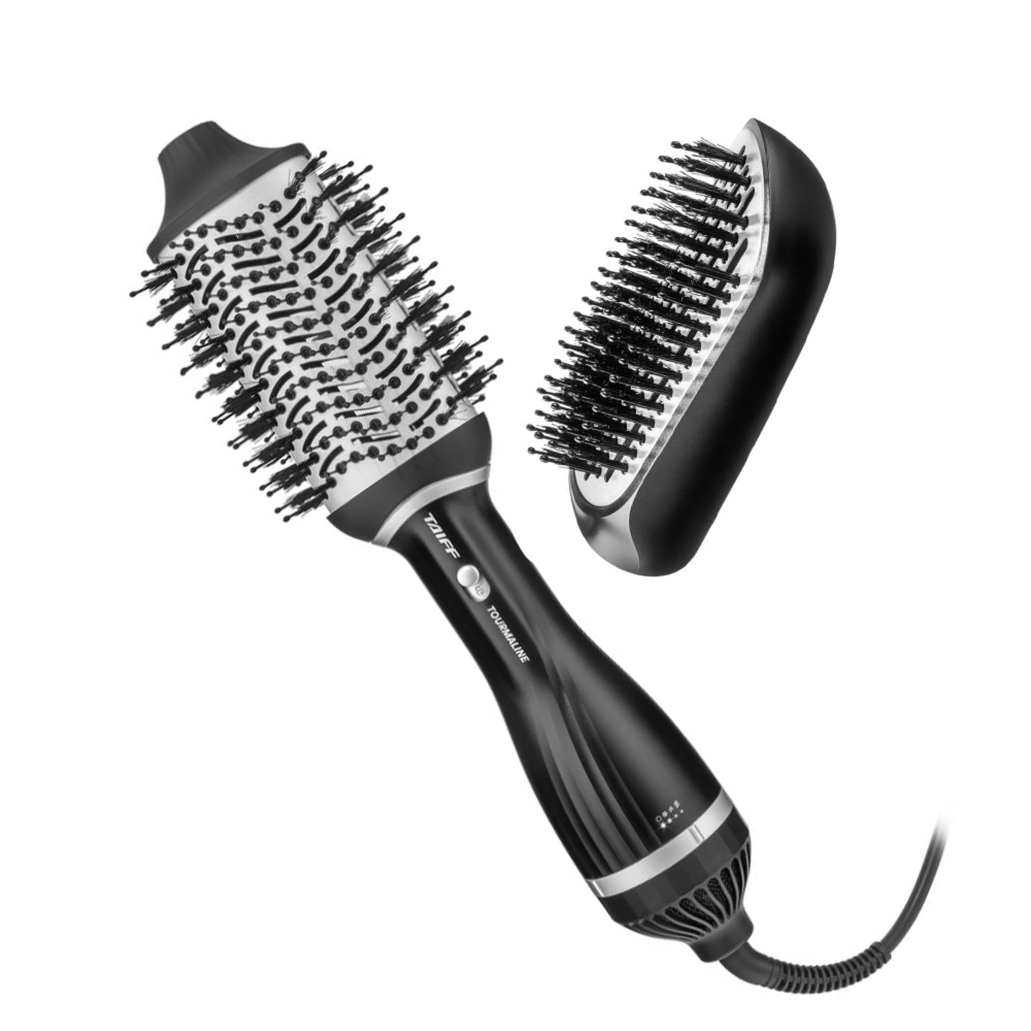 Kit Taiff Tourmaline Escova Secadora Modeladora + Refil Formato Raquete (2 Produtos)
