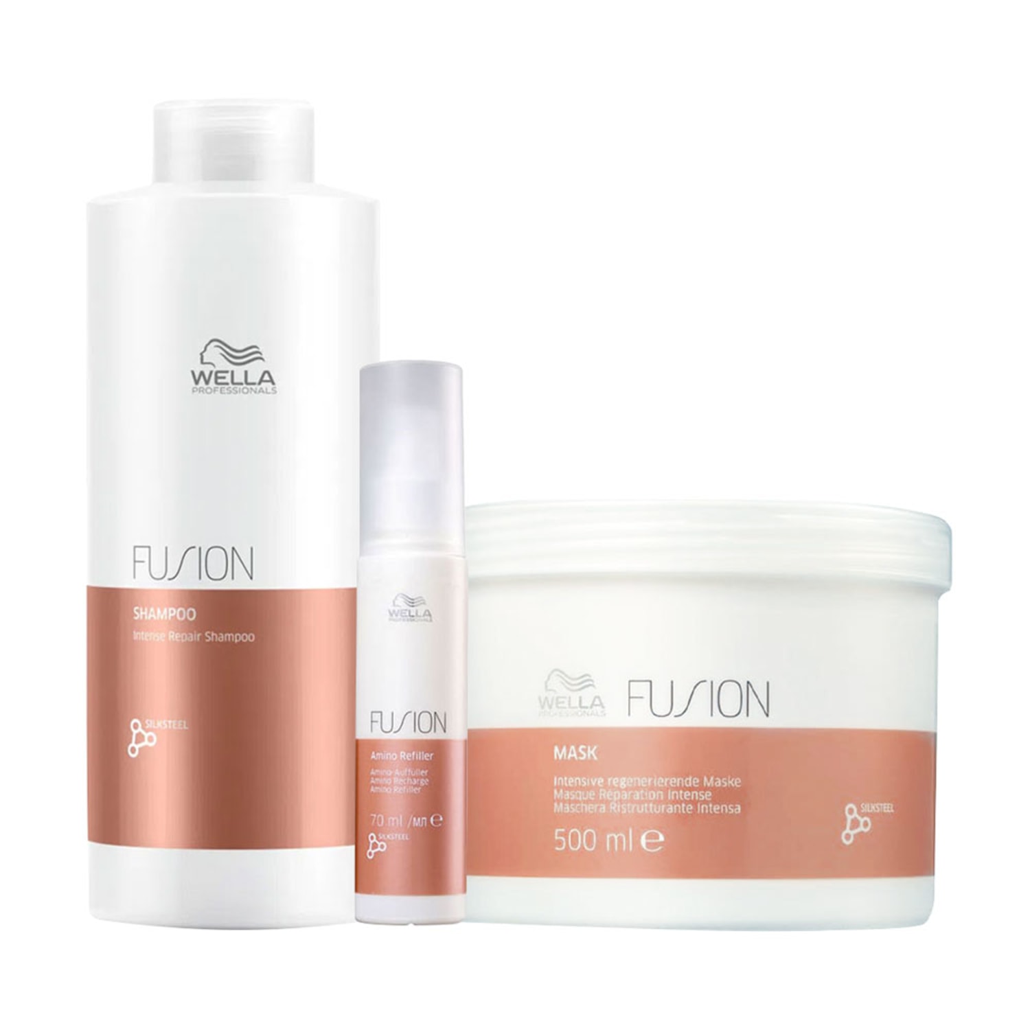 Kit Wella Professionals Fusion Amido Refiller Trio (3 Produtos)