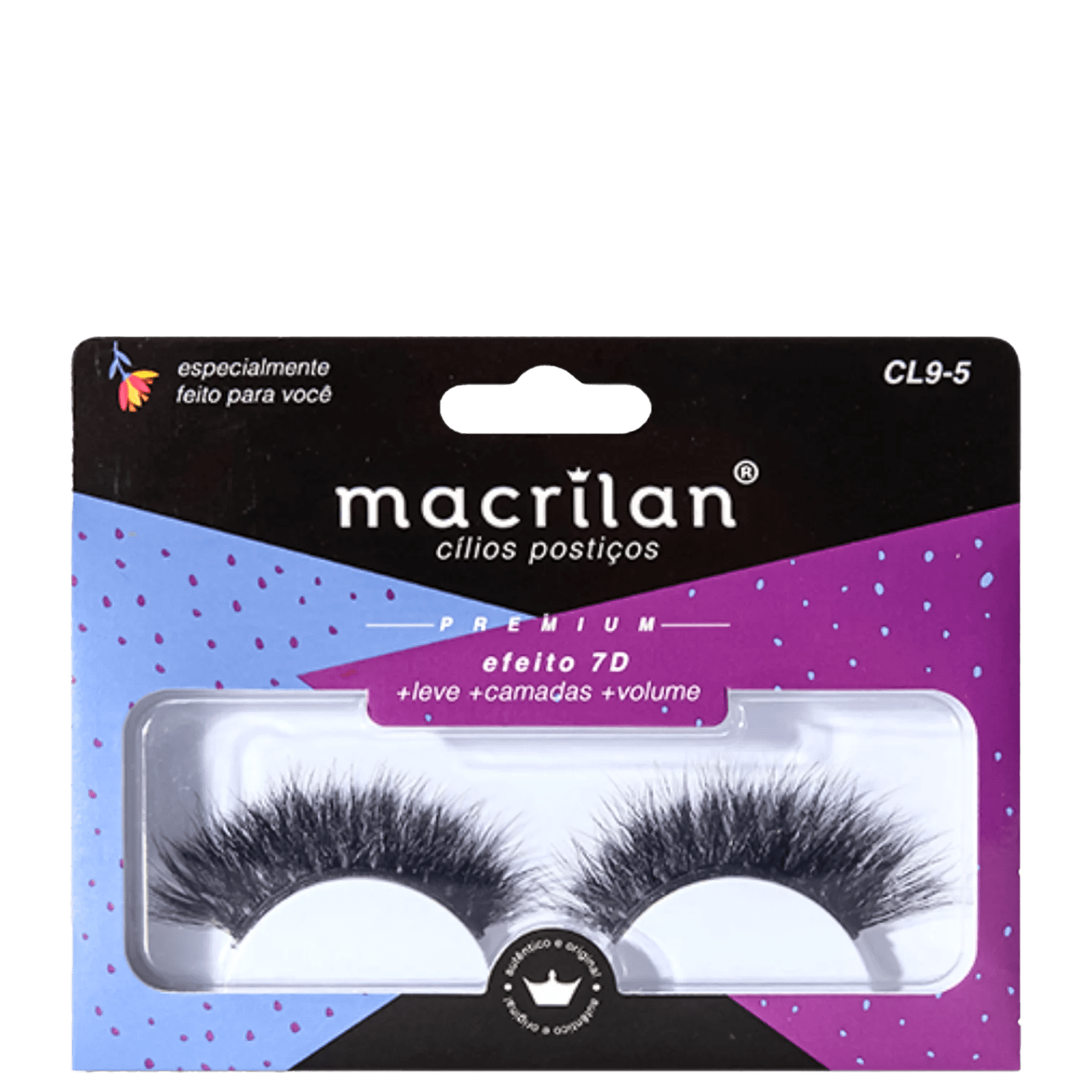 Macrilan Premium Efeito 7D CL9-5 - Cílios Postiços