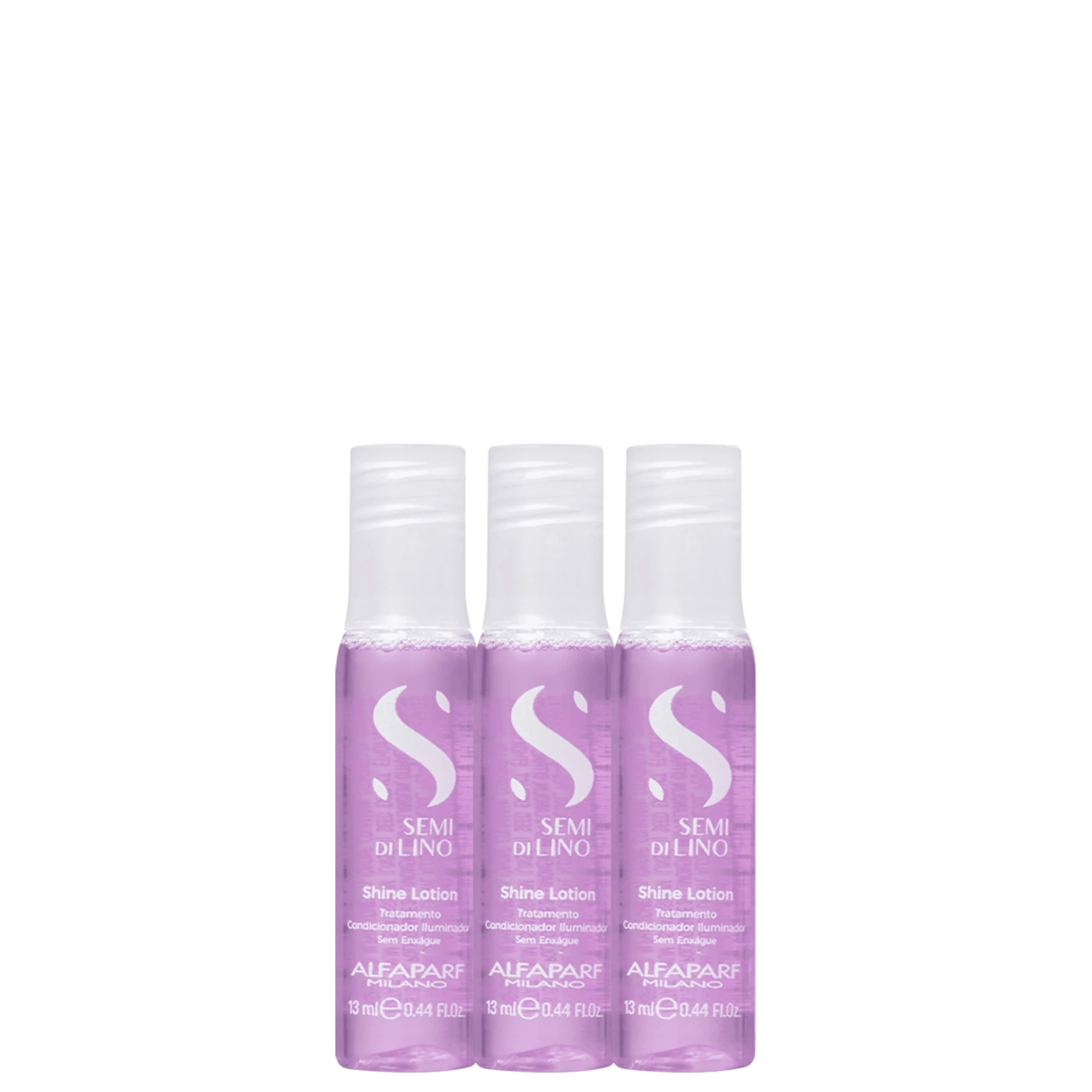 Kit Alfaparf Semi di Lino Shine Lotion - Ampola Capilar 3x13ml