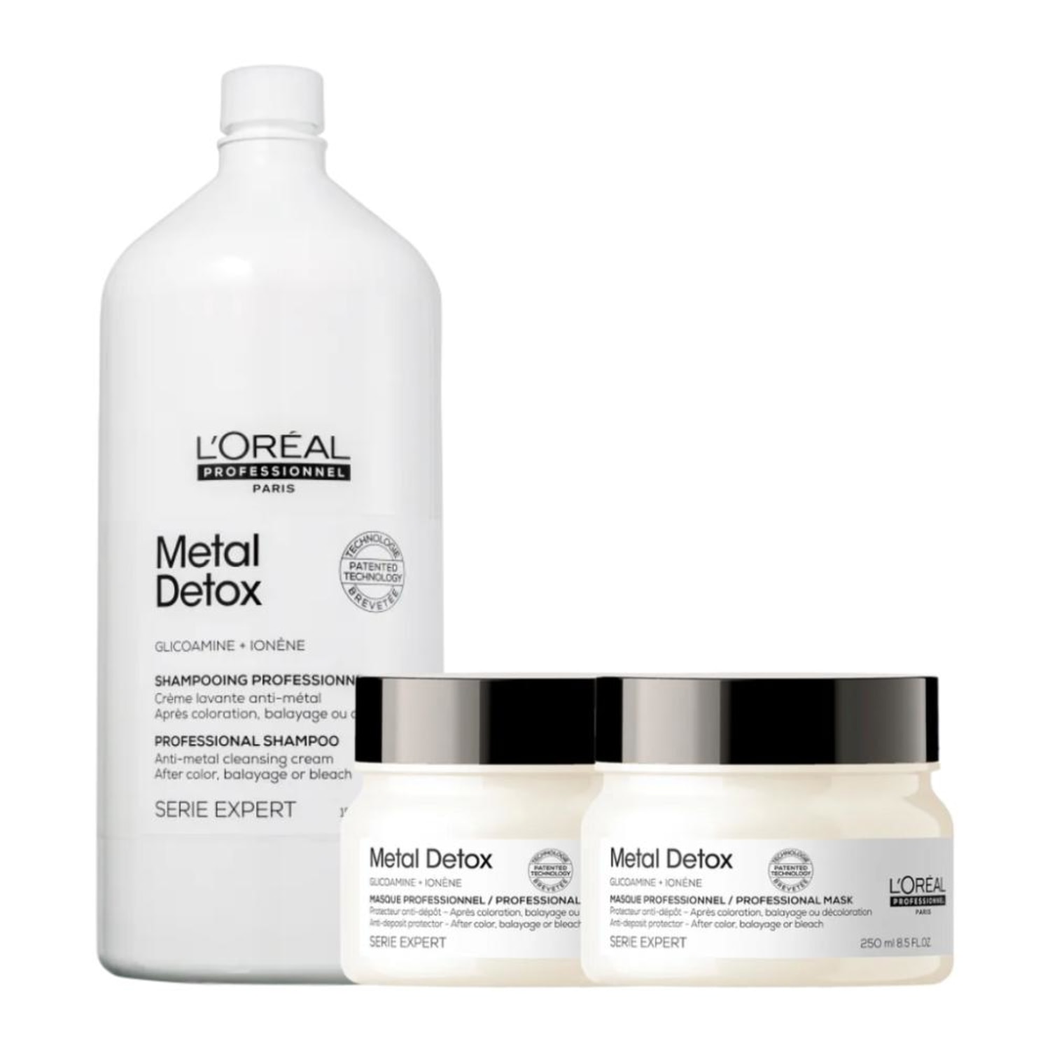 Kit L'Oréal Professionnel Metal Detox Trio de Cuidados Salon (3 Produtos)