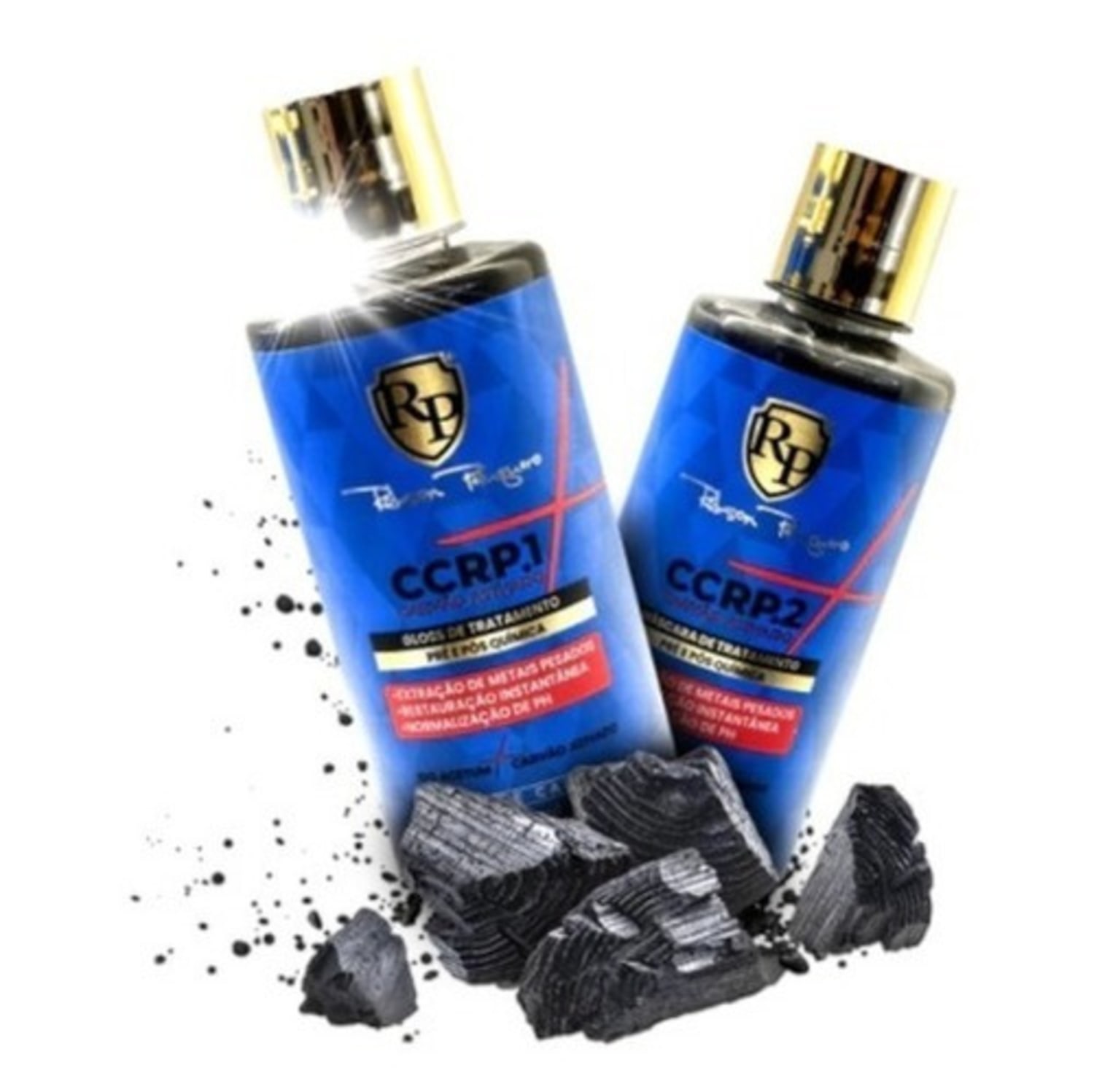Kit Robson Peluquero CCRP .1 e .2 Carvão Ativado (2 Produtos)