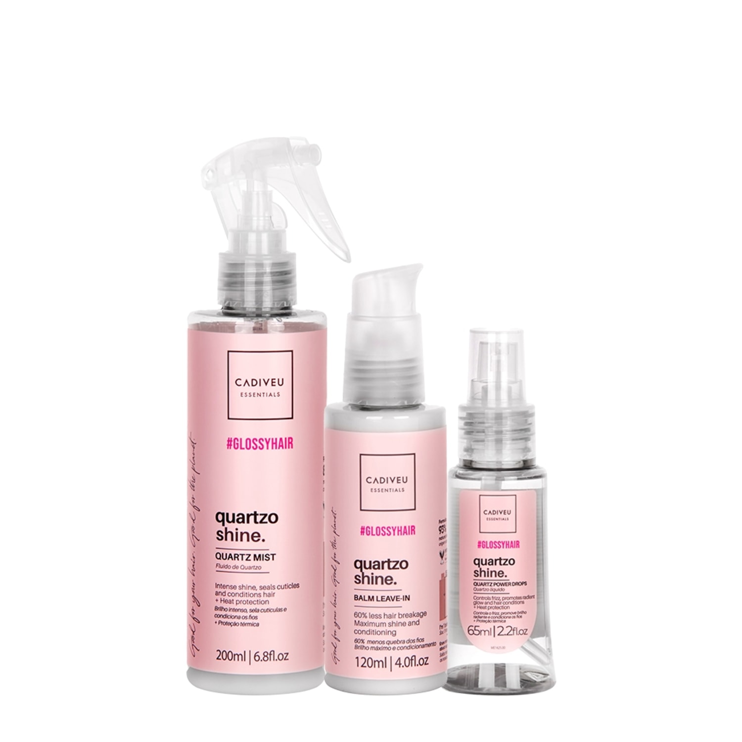 Kit Cadiveu Professional Quartzo Shine Finalização (3 Produtos)