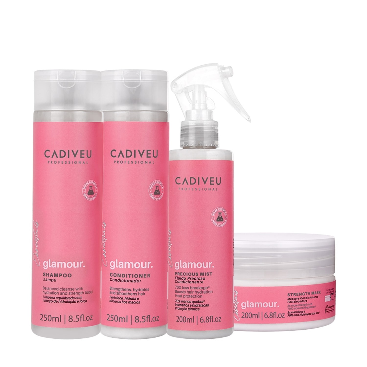 Kit Cadiveu Professional Essentials Glamour Precious Mist (4 Produtos)