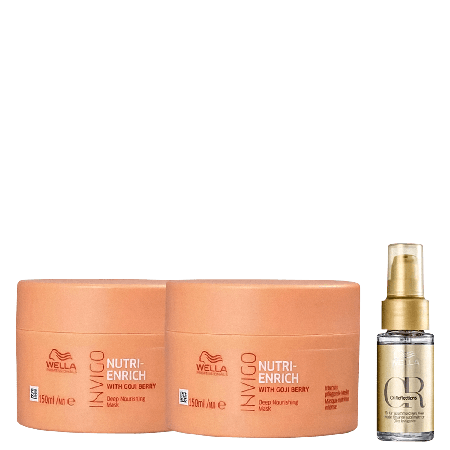 Kit Wella Professionals Invigo Nutri-Enrich Double Mask Shine (3 Produtos)