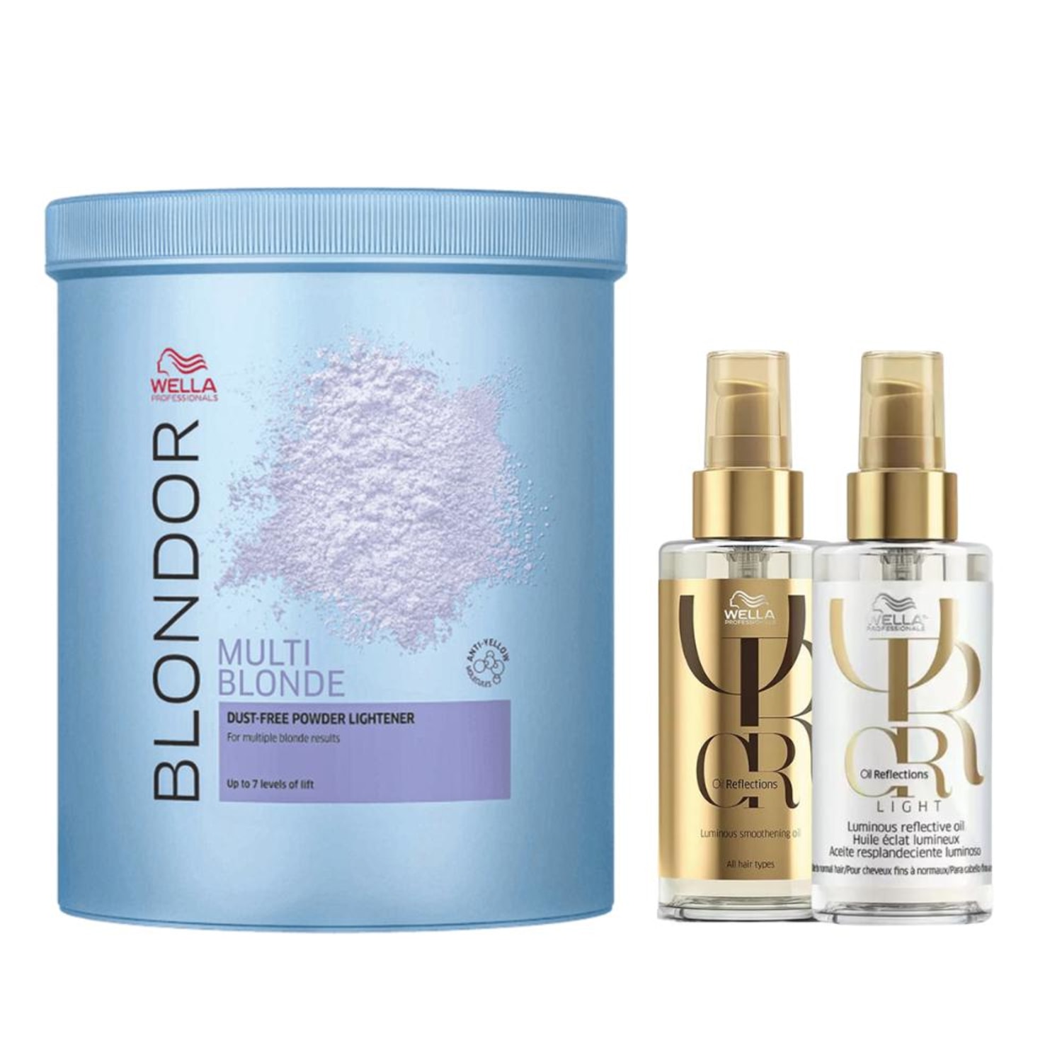 Kit Wella Professionals Blondor Oil Reflections Luminous (3 Produtos)