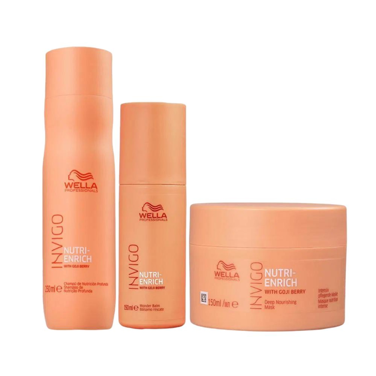 Kit Wella Professionals Invigo Nutri-Enrich Trio Home Care & Wonder Balm (3 Produtos)