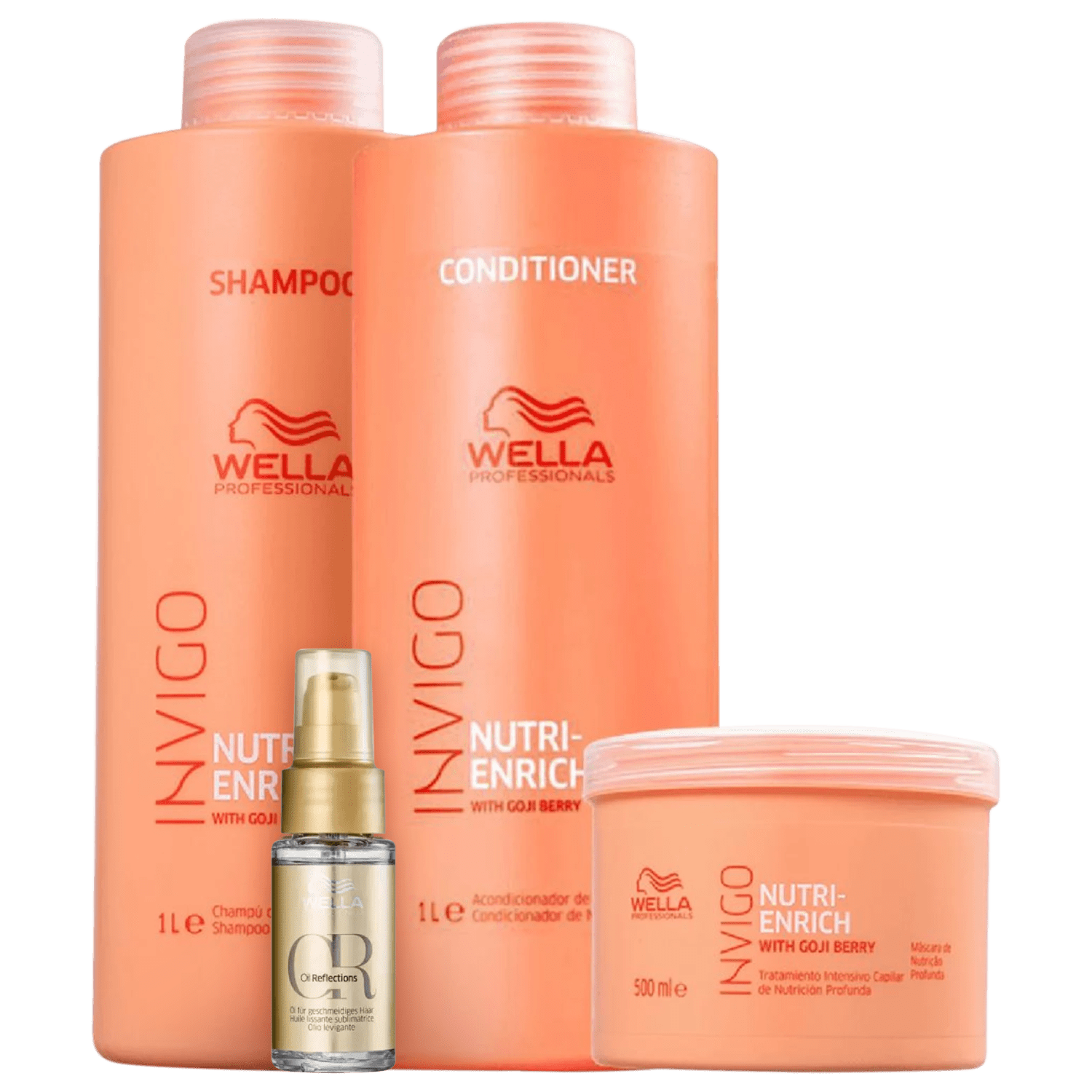 Kit Wella Professionals Invigo Nutri-Enrich Shine Salon (4 Produtos)