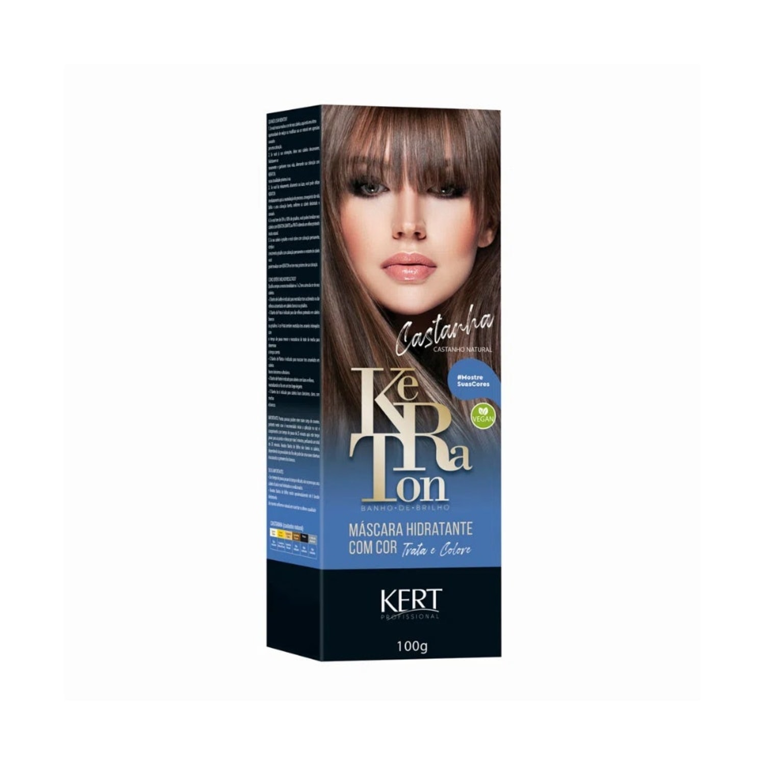 Keraton Banho De Brilho Castanho Natural - Tonalizante 100g
