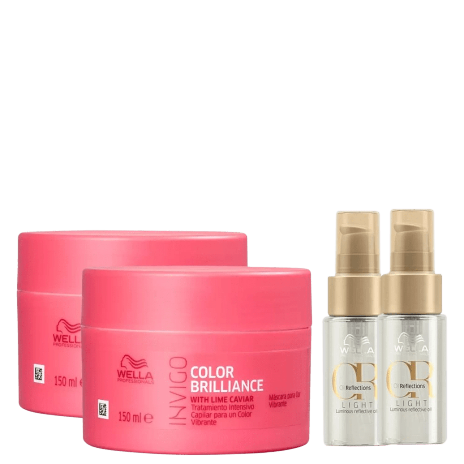 Kit Wella Professionals Invigo Color Brilliance Oil Power Shine Light (4 Produtos)