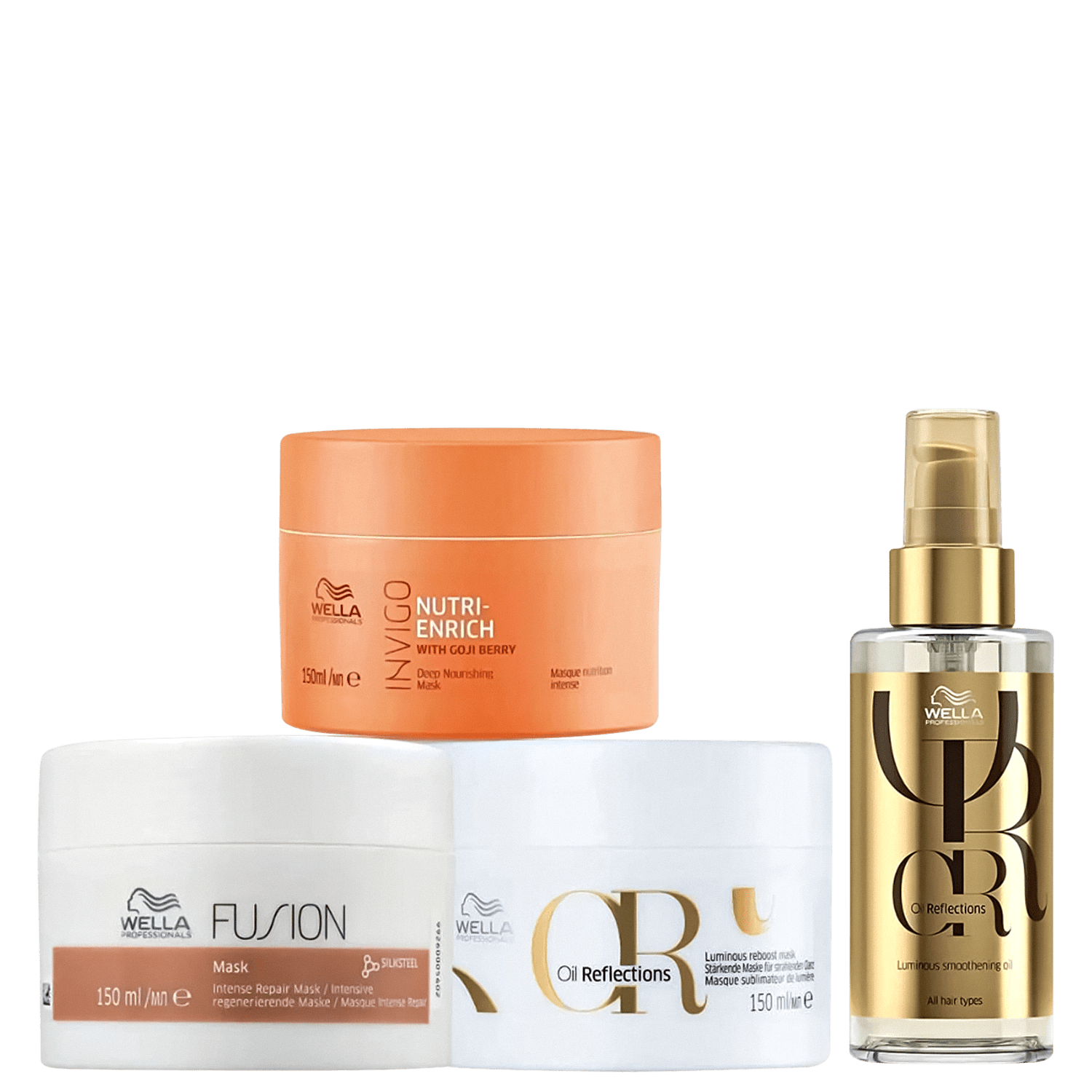 Kit Wella Professionals Cronograma Capilar Shine (4 Produtos)