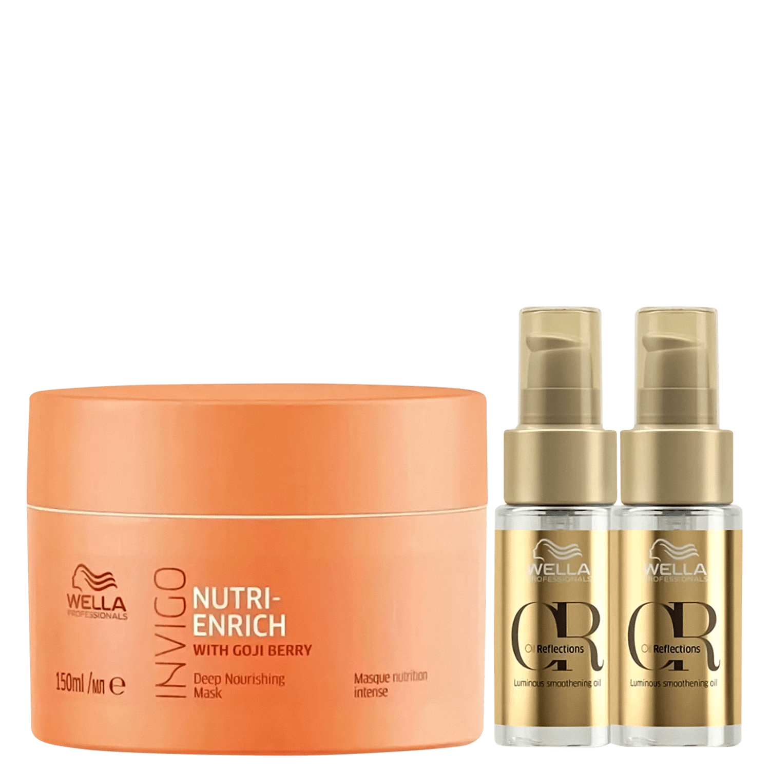 Kit Wella Professionals Invigo Nutri-Enrich Mask Double Shine (3 Produtos)