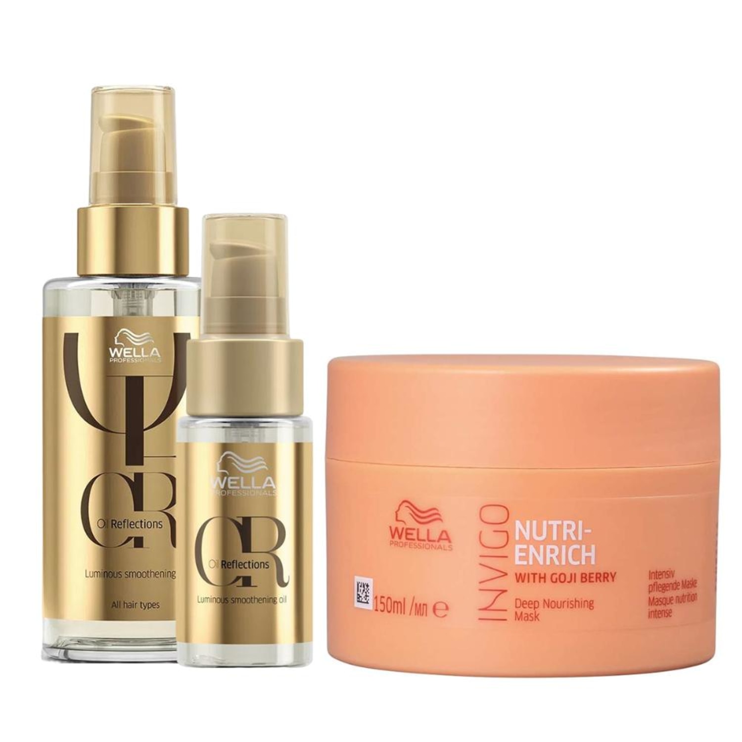 Kit Wella Professionals Invigo Nutri-Enrich Triplo Shine (3 Produtos)