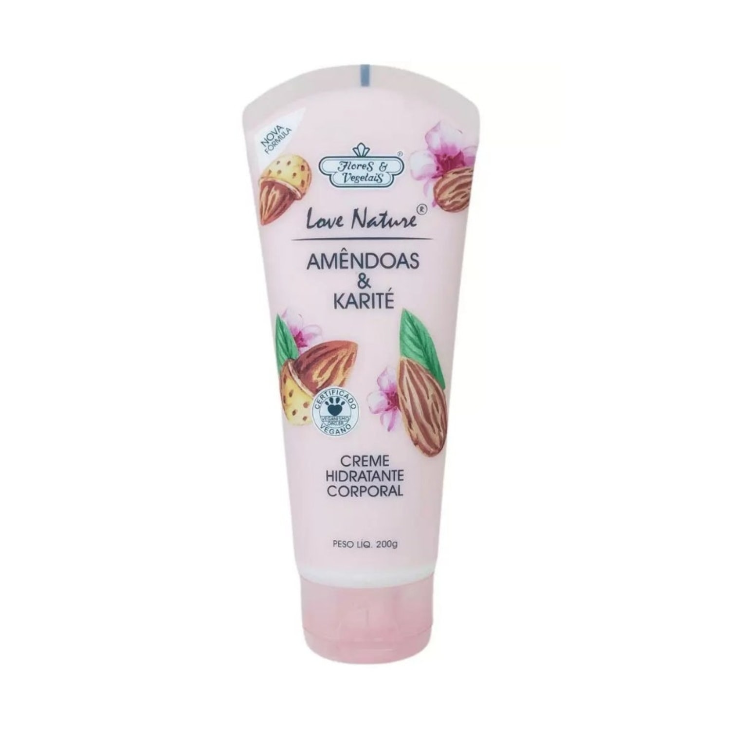 Creme Corporal Flores E Vegetais Amêndoas 200g