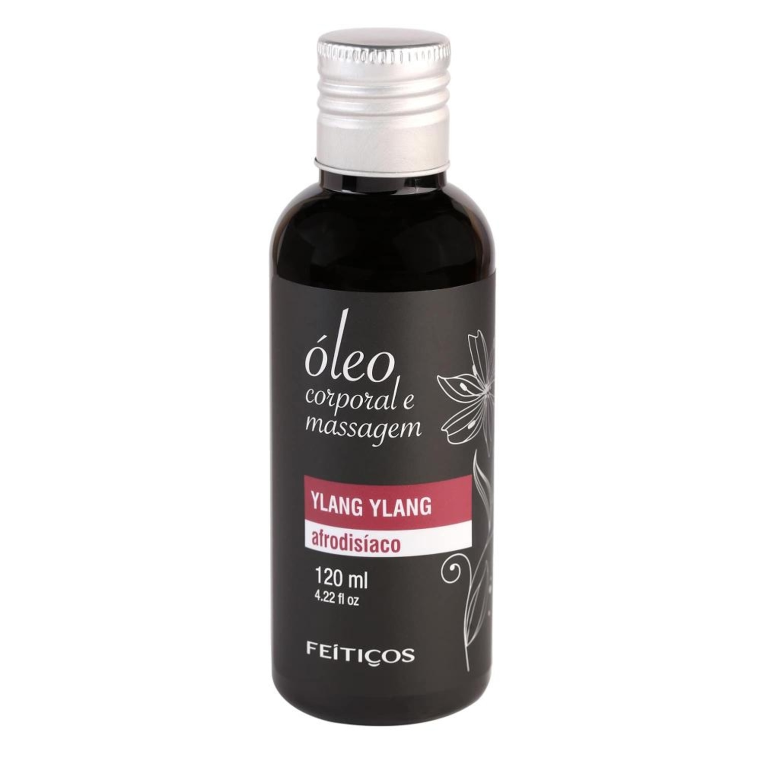 Óleo Corporal e Massagem Ylang Ylang Afrodisíaco 120ml Feitiços