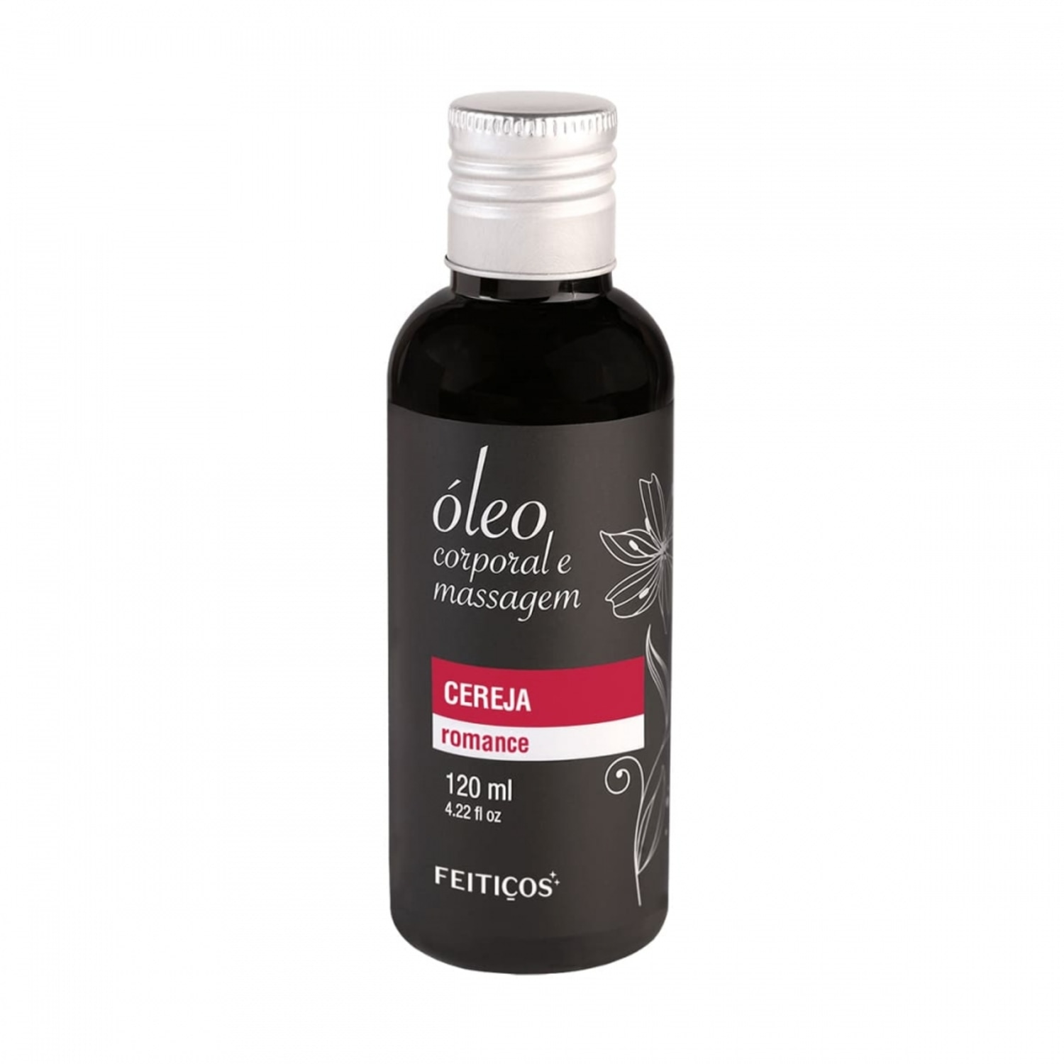 Óleo Corporal Para Massagem Cereja Romance de 120ml