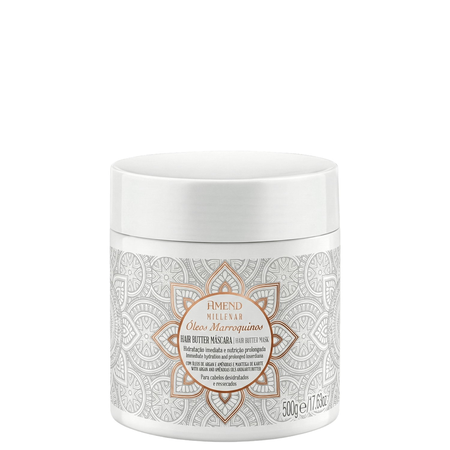 Amend Cosméticos Millenar Óleos Marroquinos Hair Butter - Máscara Capilar 500g