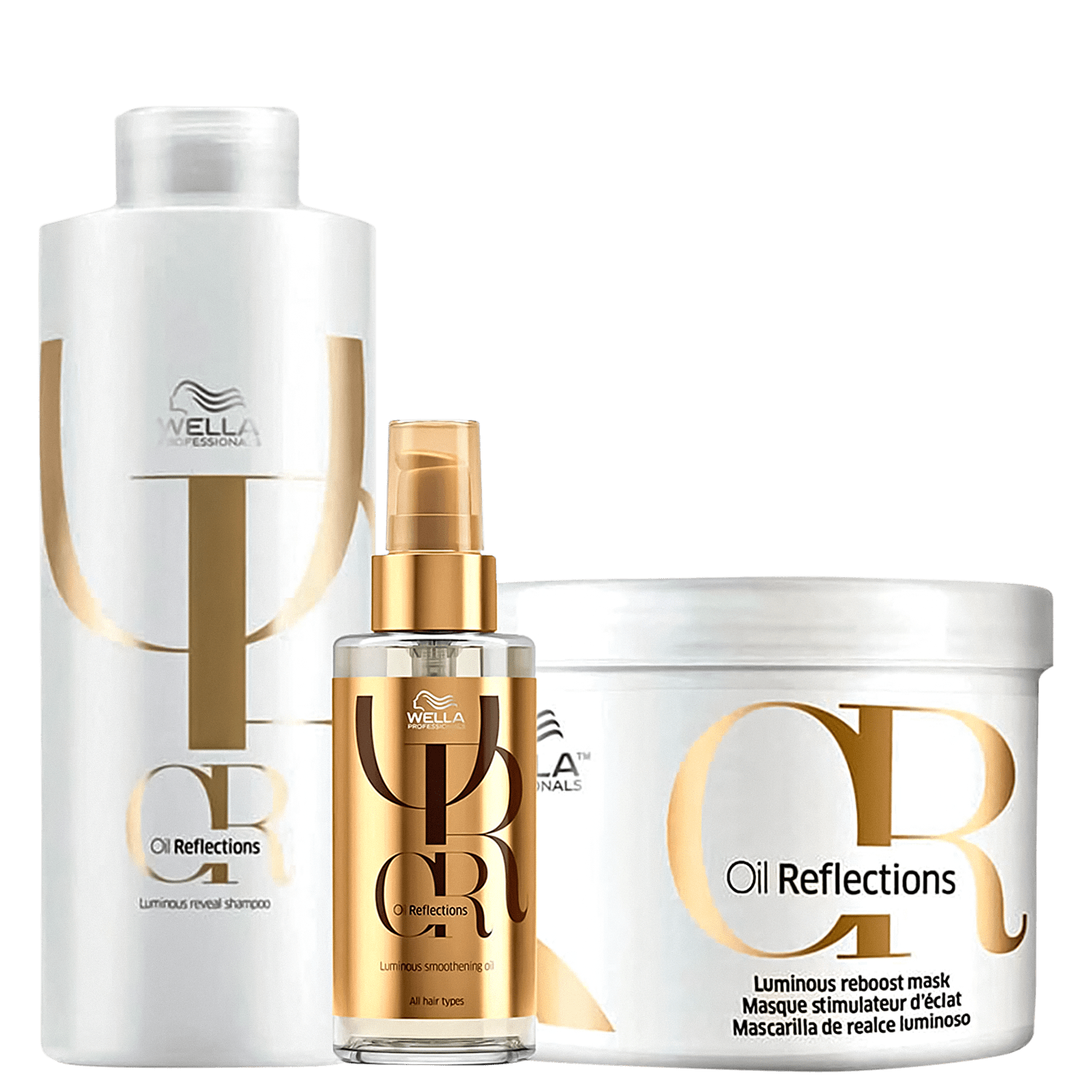 Kit Wella Professionals Oil Reflections Salon Super Trio (3 Produtos)