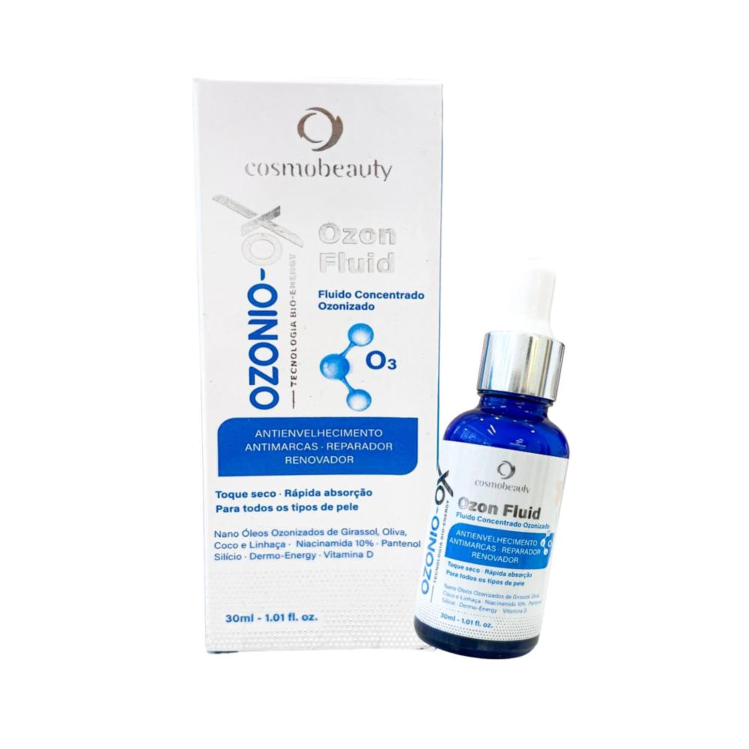 Cosmobeauty Ozon Concentrado Ozonizado - Fluido Hidratante Facial 30ml
